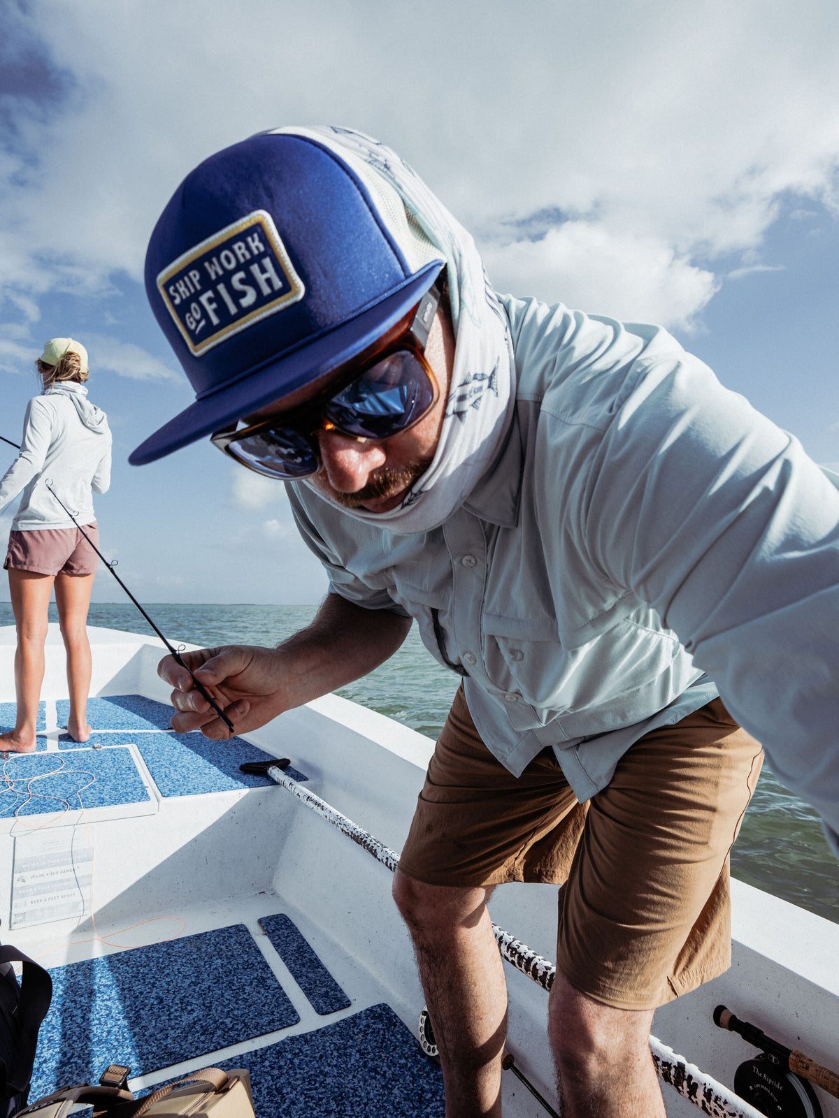 Skip Work Retro Trucker - Admiral Blue