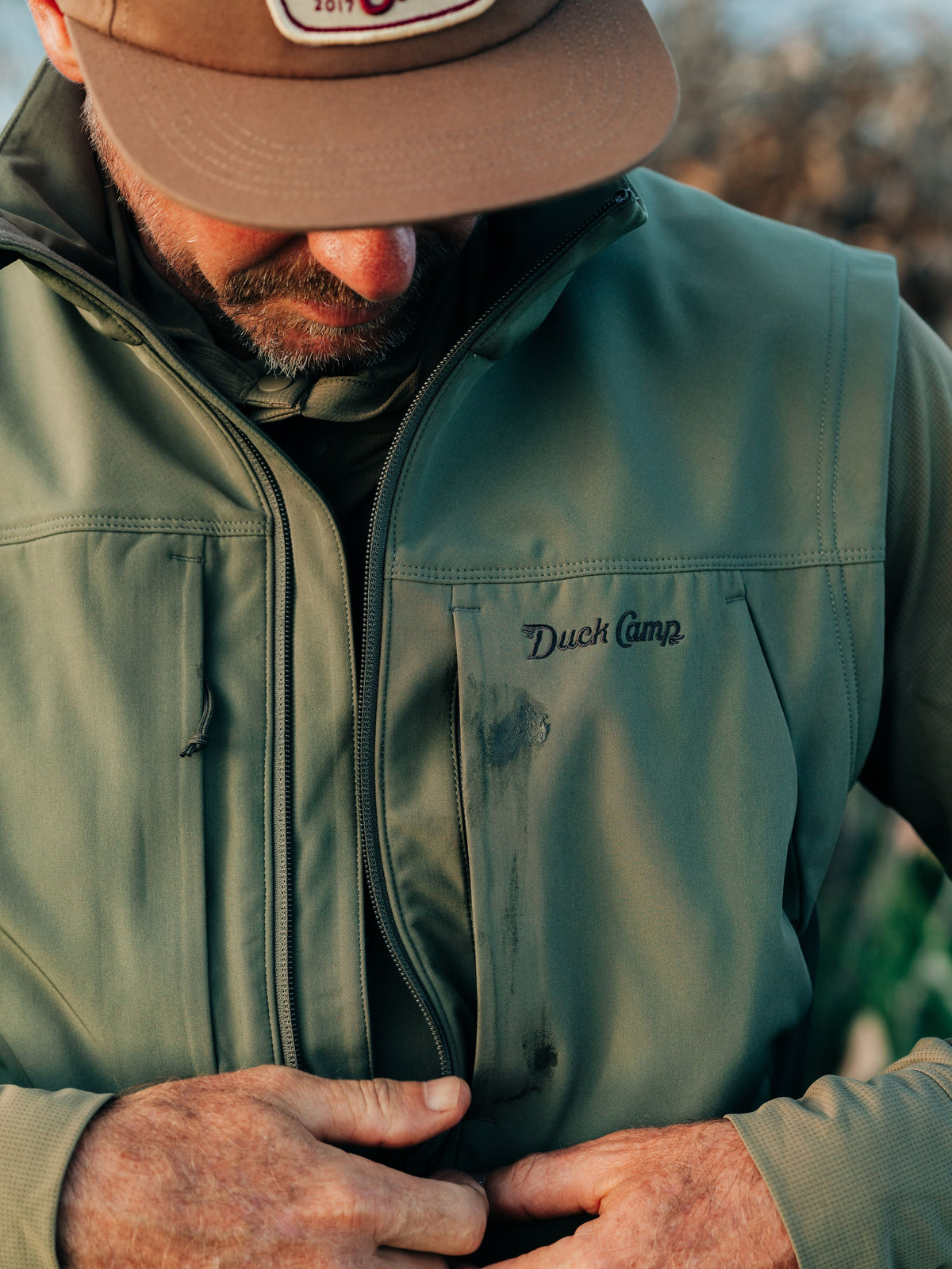 Men's Terrain Guard Softshell Vest - Moss