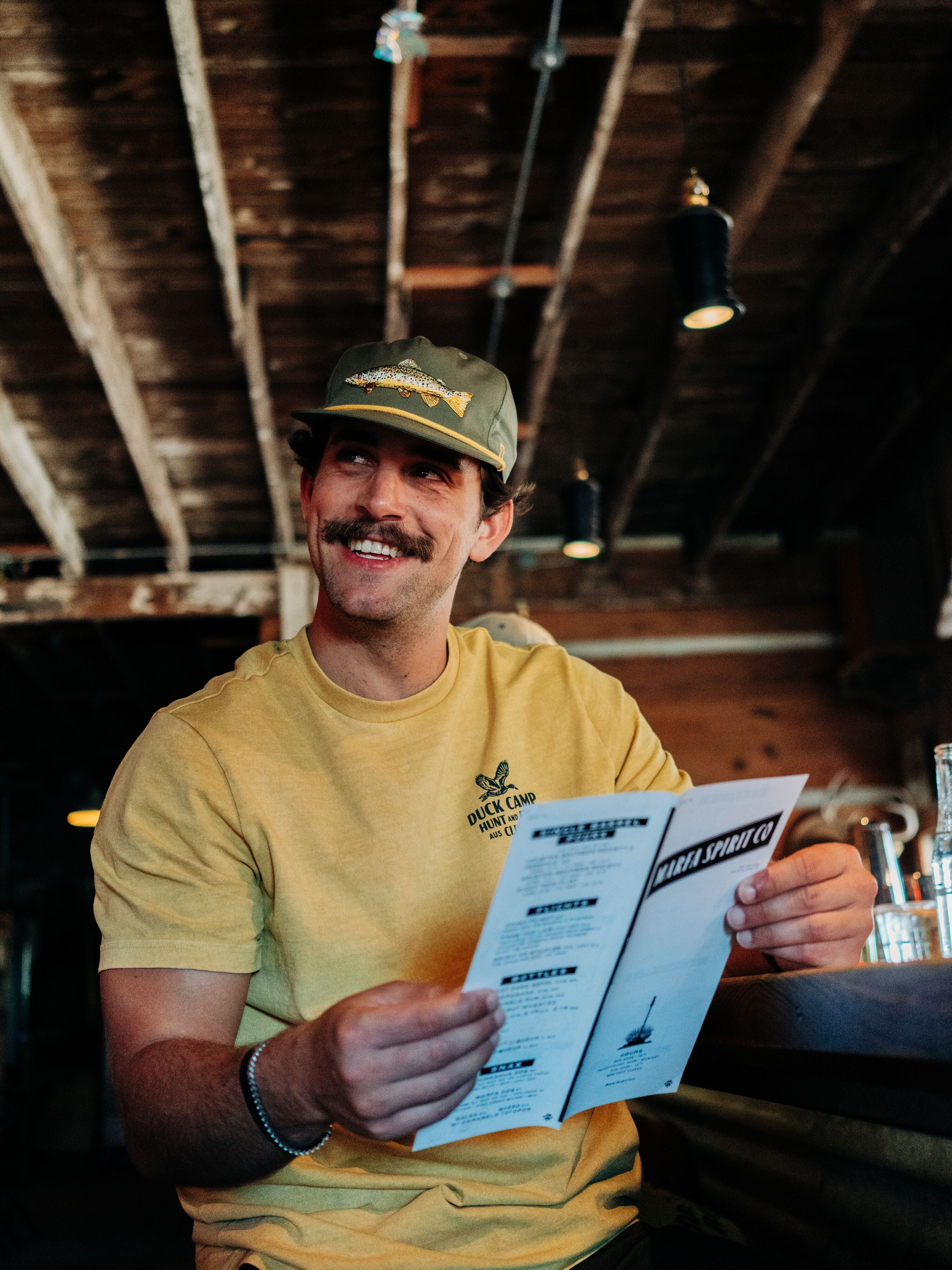 Brown Trout Hat - Military Green