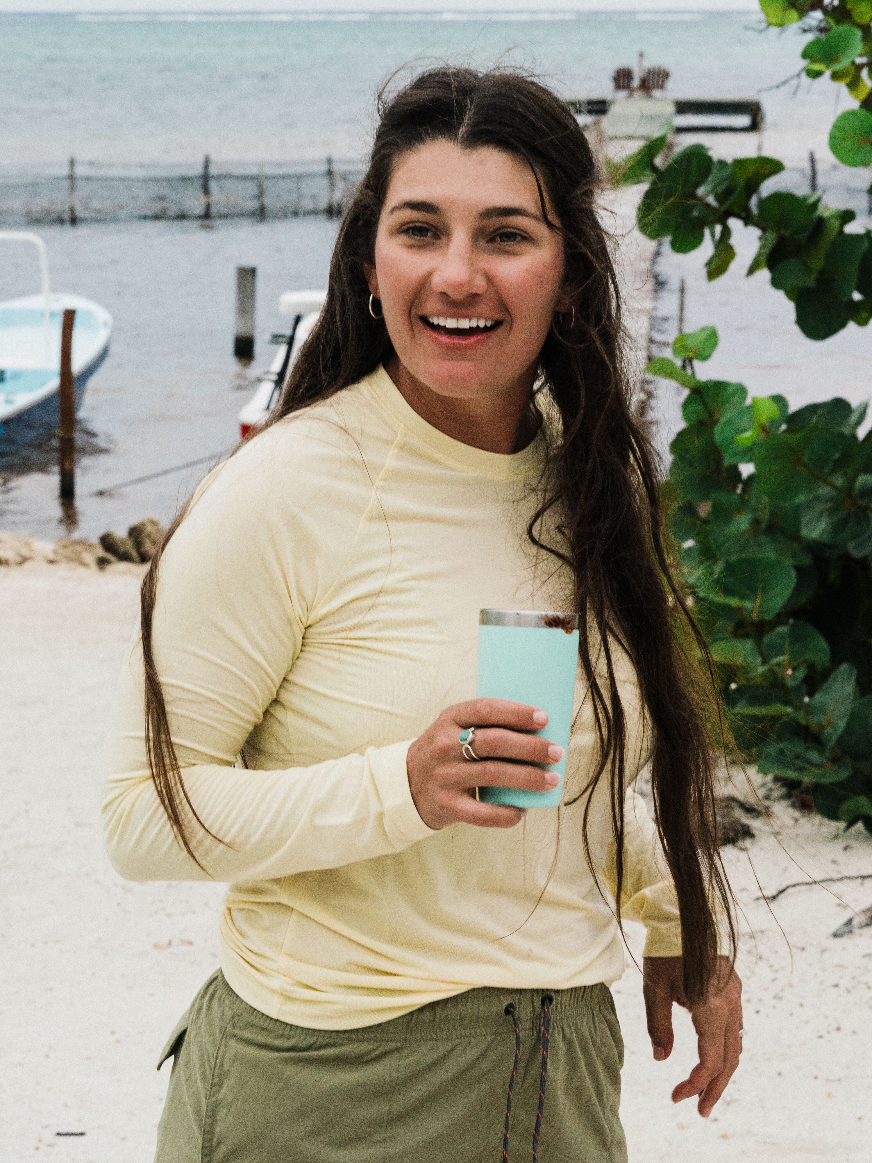 W's Lightweight Performance drirelease® Crew - Summerland Yellow