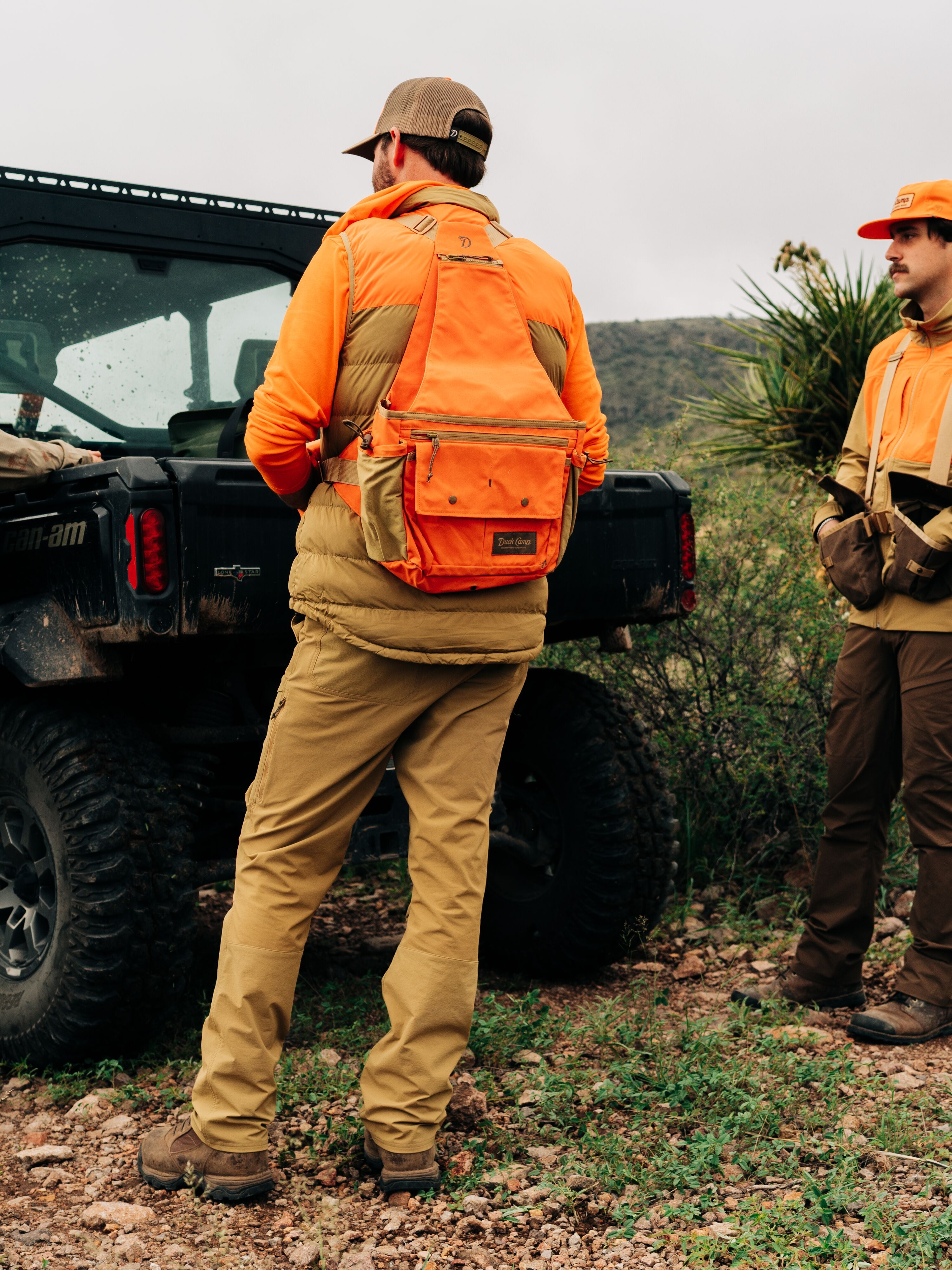 Canvas Upland Strap Vest - Blaze/Wheat