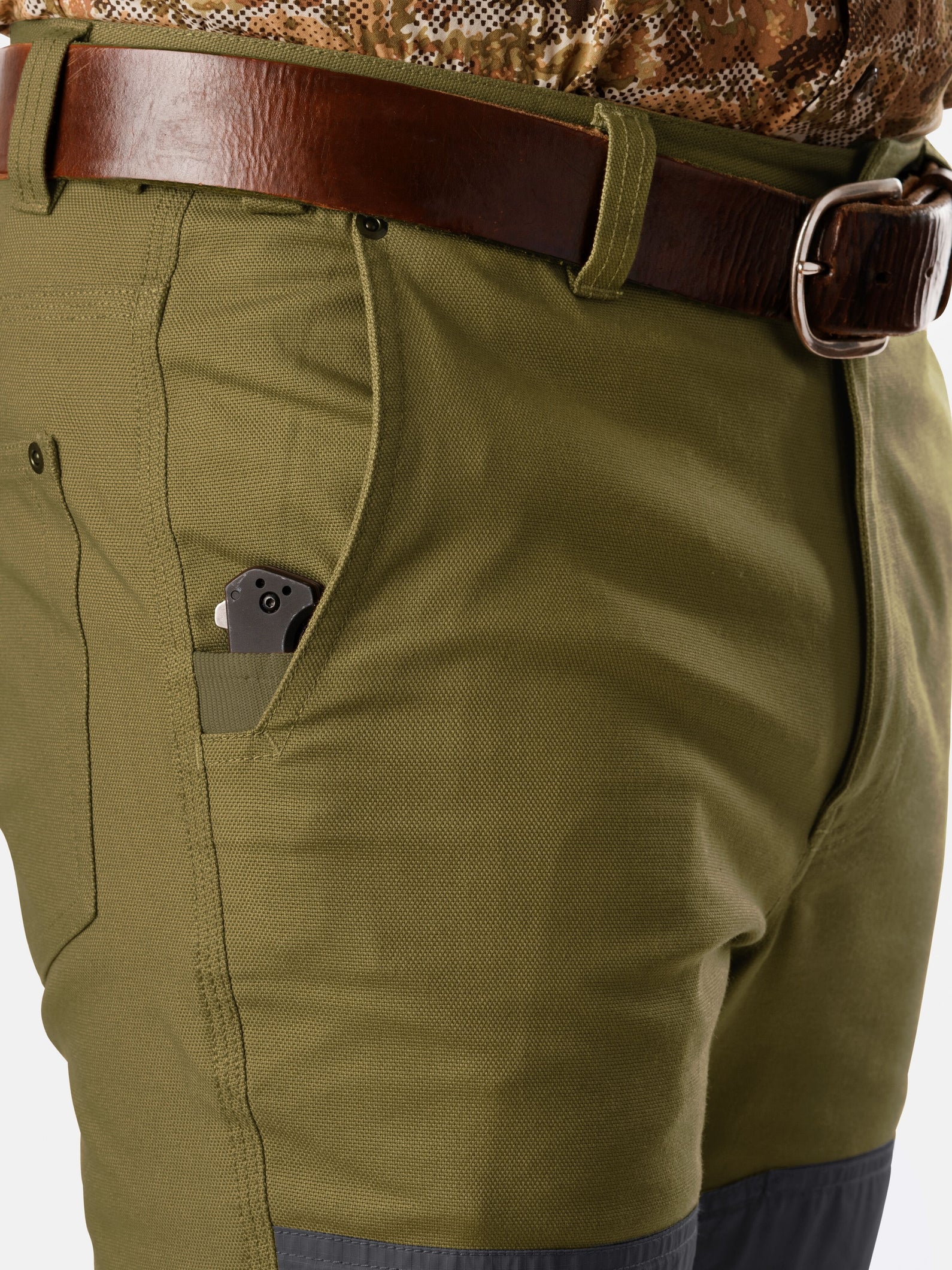 M's Guide Brush Pants - Dark Olive/Raven