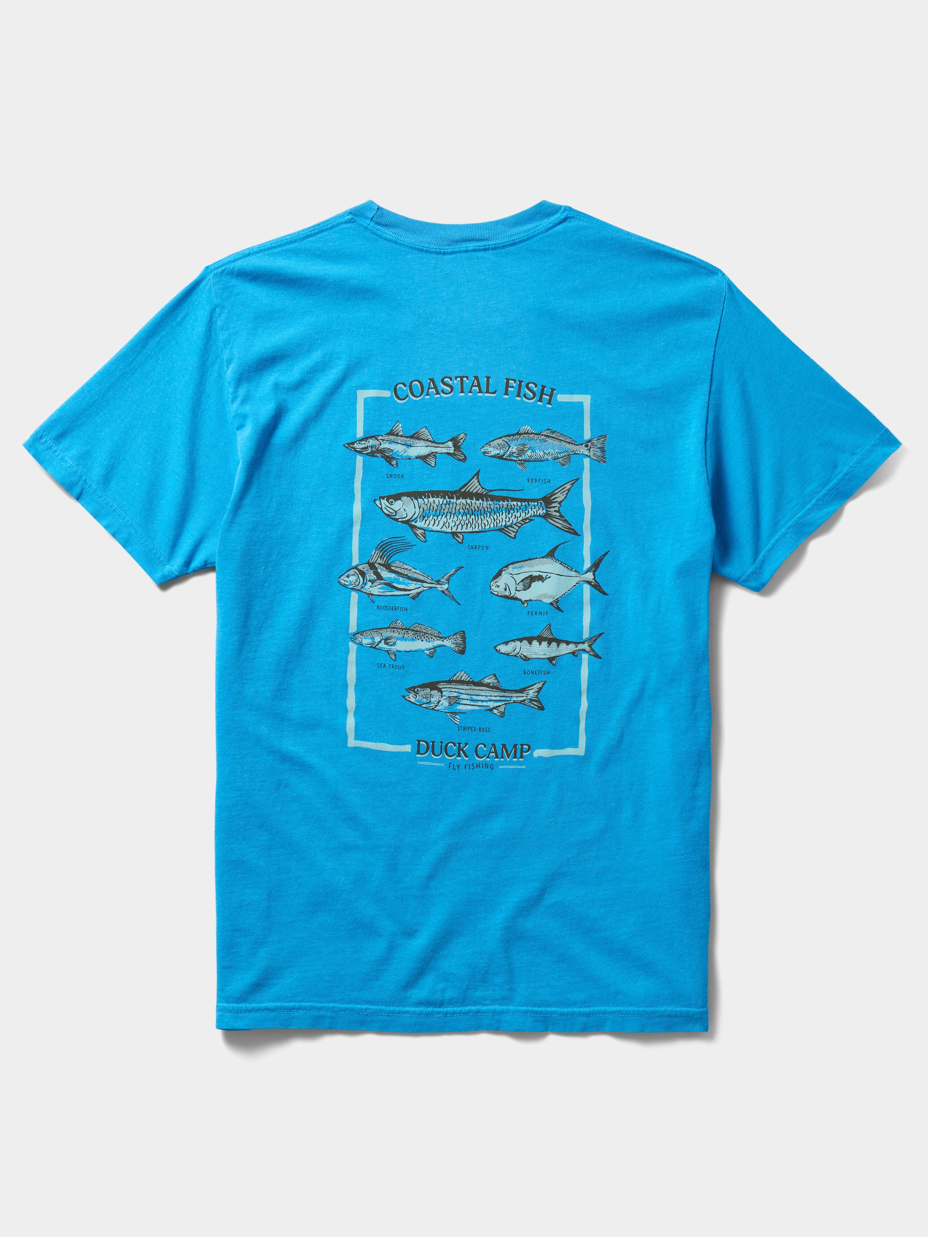 Fish of the Coast Tee - Vintage Royal
