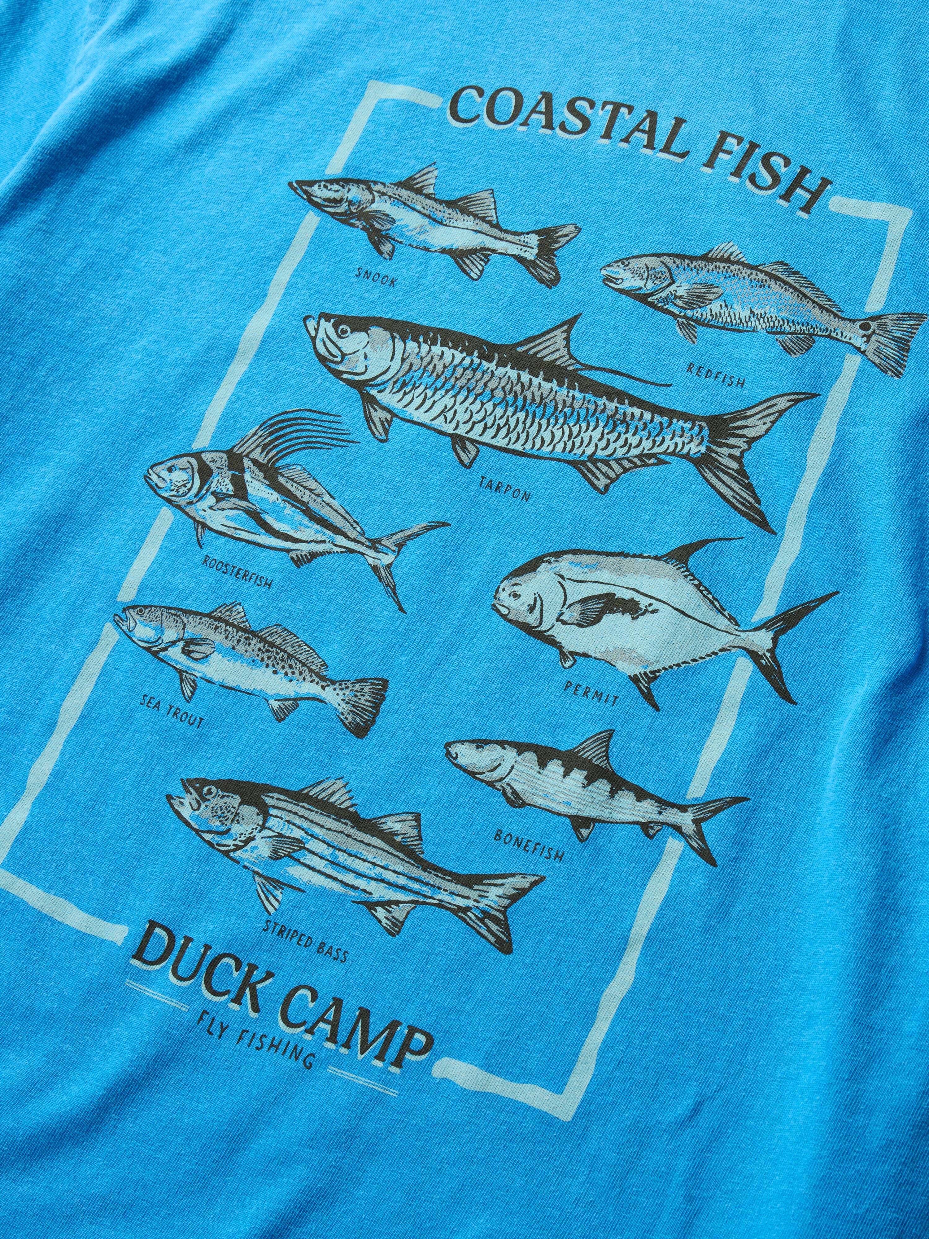 Fish of the Coast Tee - Vintage Royal
