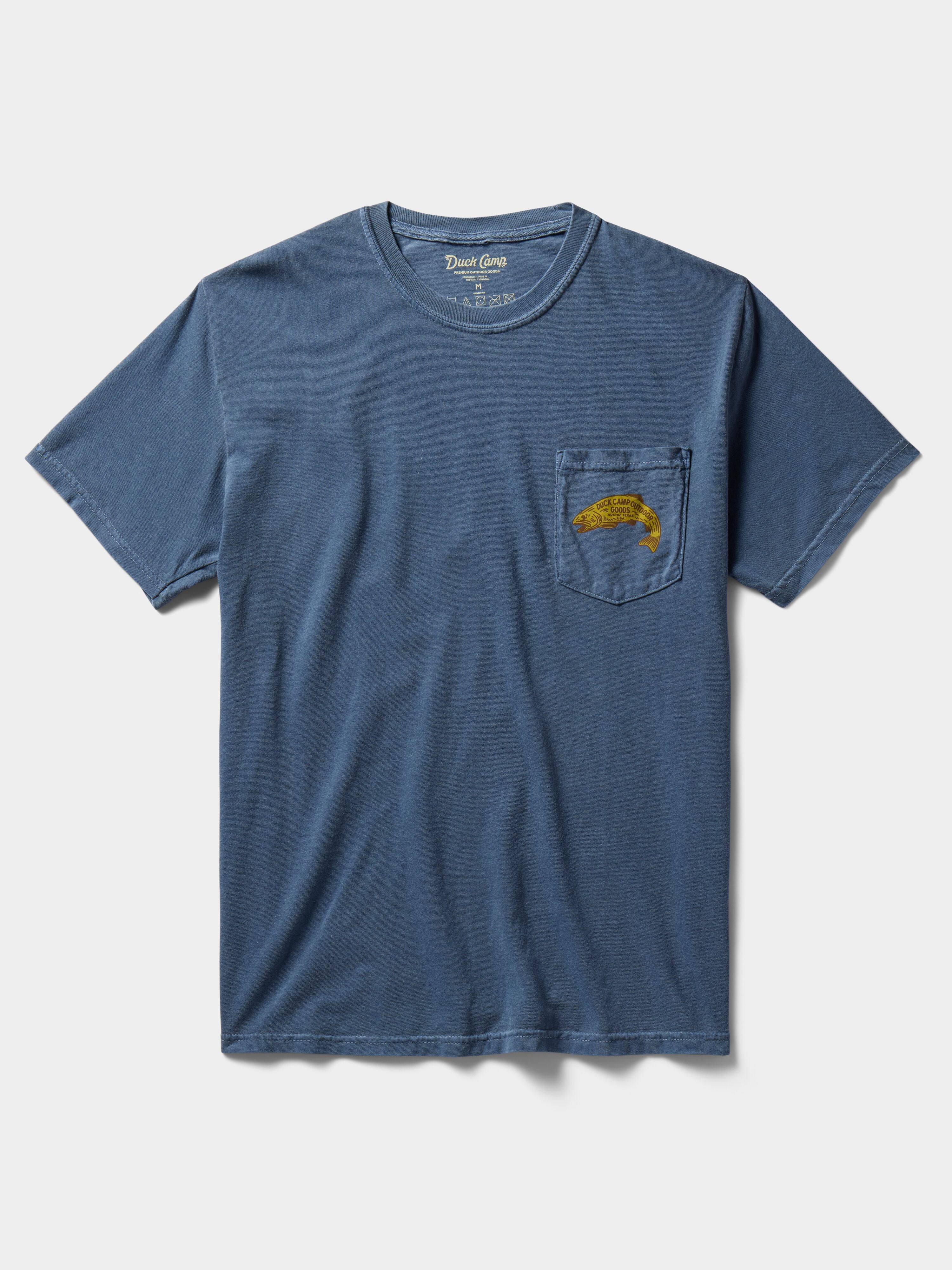 Good Fish Pocket Tee - Dark Denim