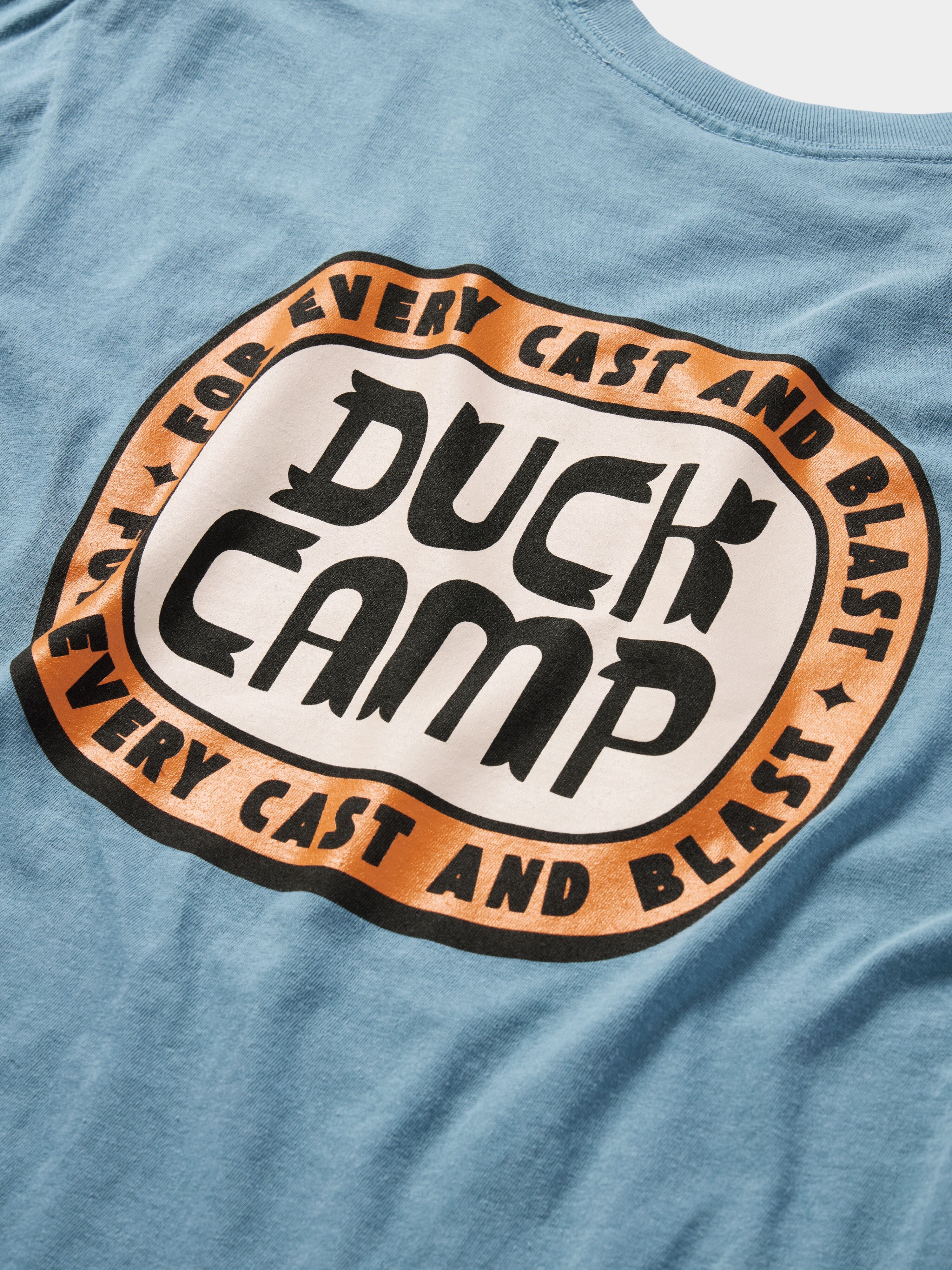 Buckle Badge Tee - Coastal Blue