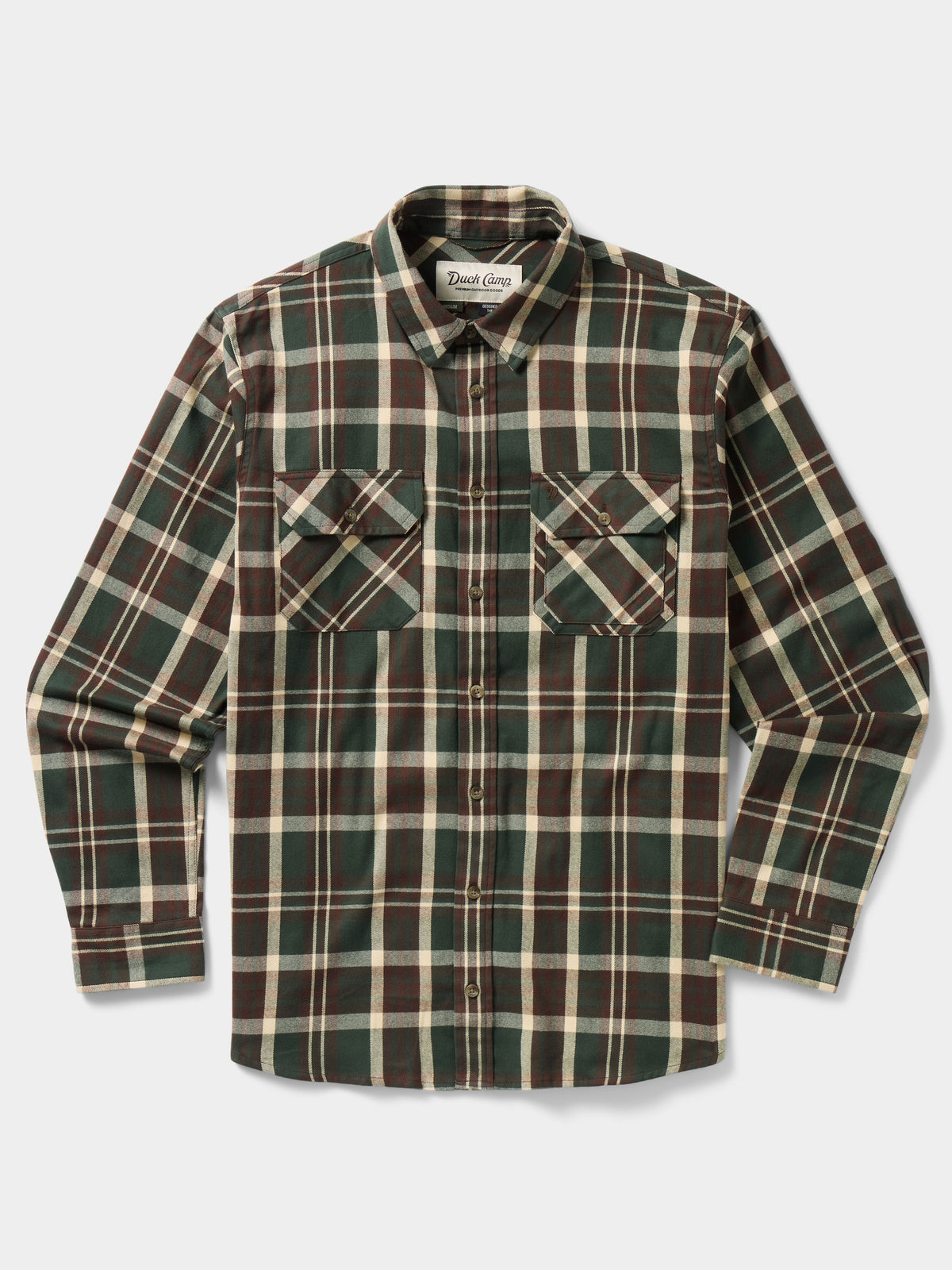 Men's Camp Shirt - Hobson Plaid Thyme
