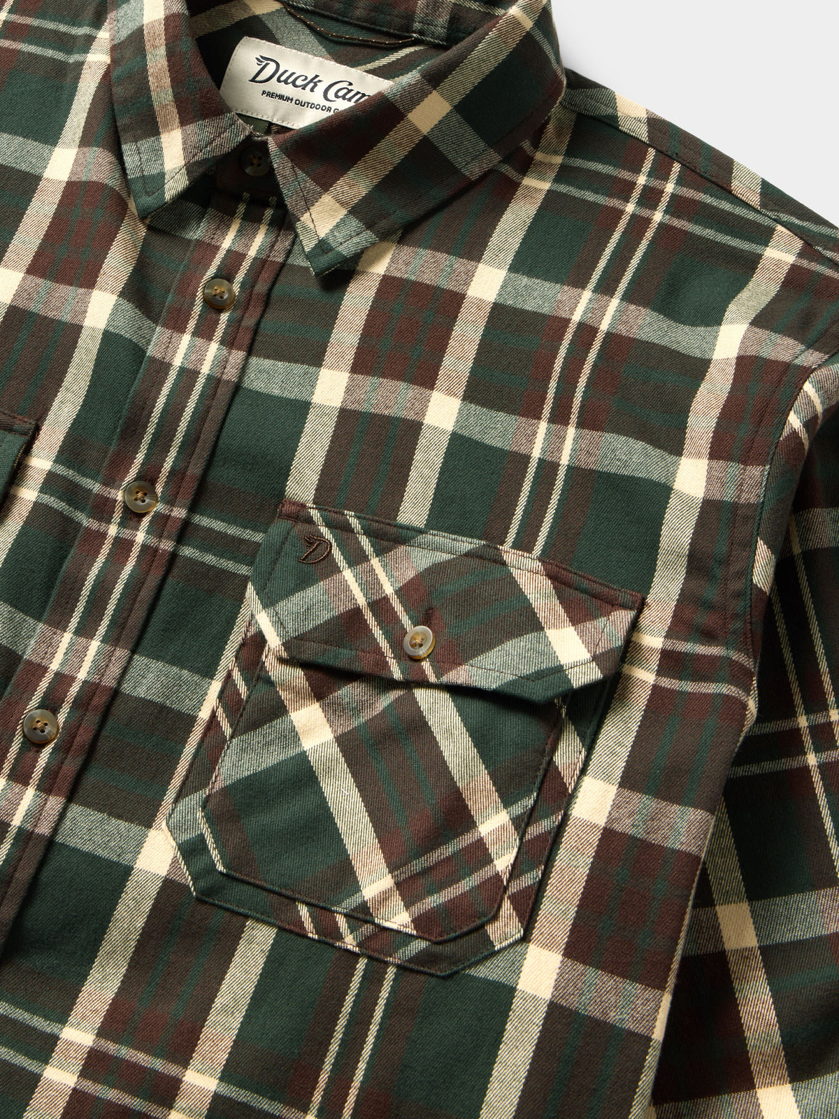 Men's Camp Shirt - Hobson Plaid Thyme
