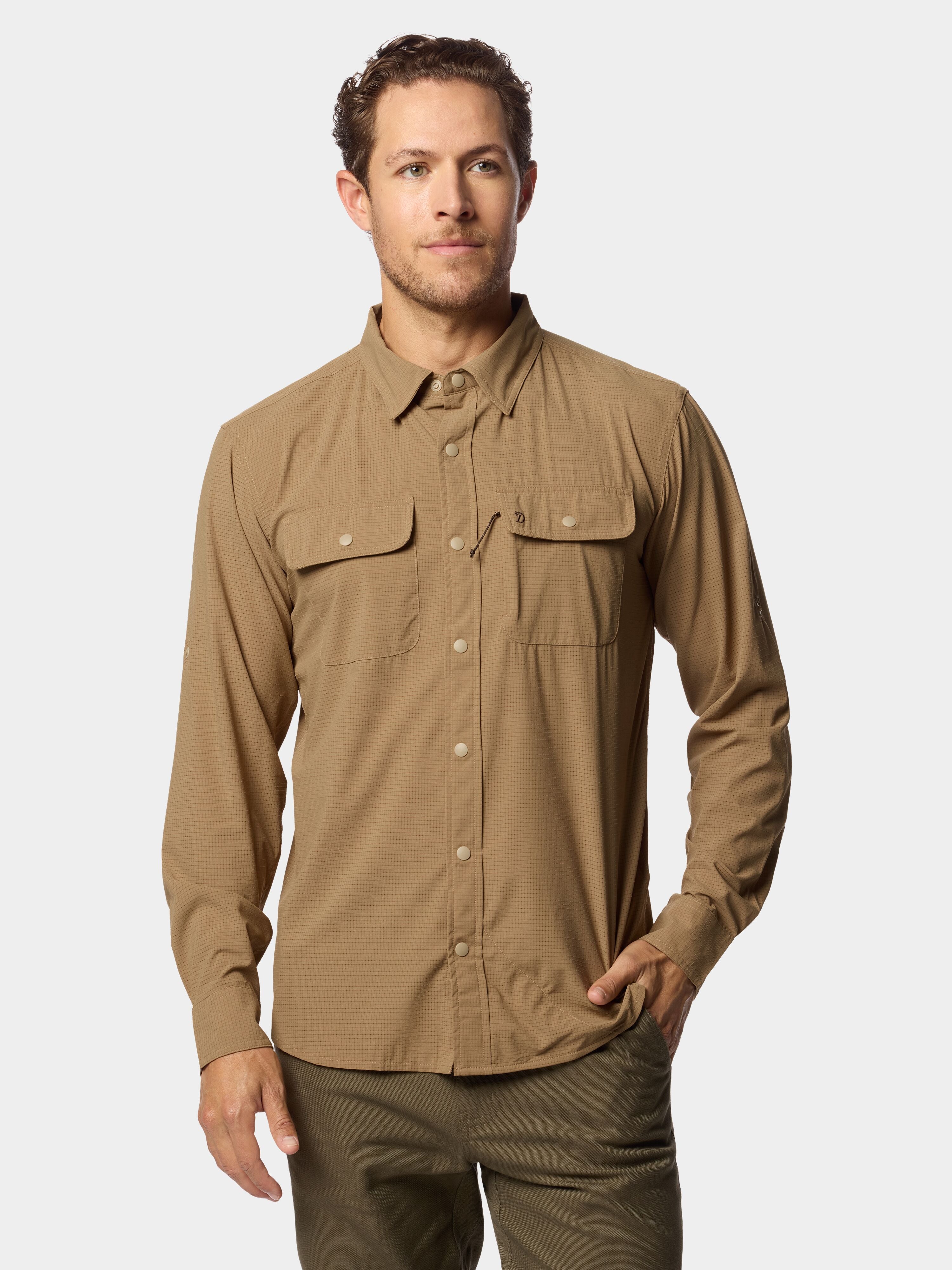 Men's Cast & Blast Perforated Shirt - Long Sleeve - Reed