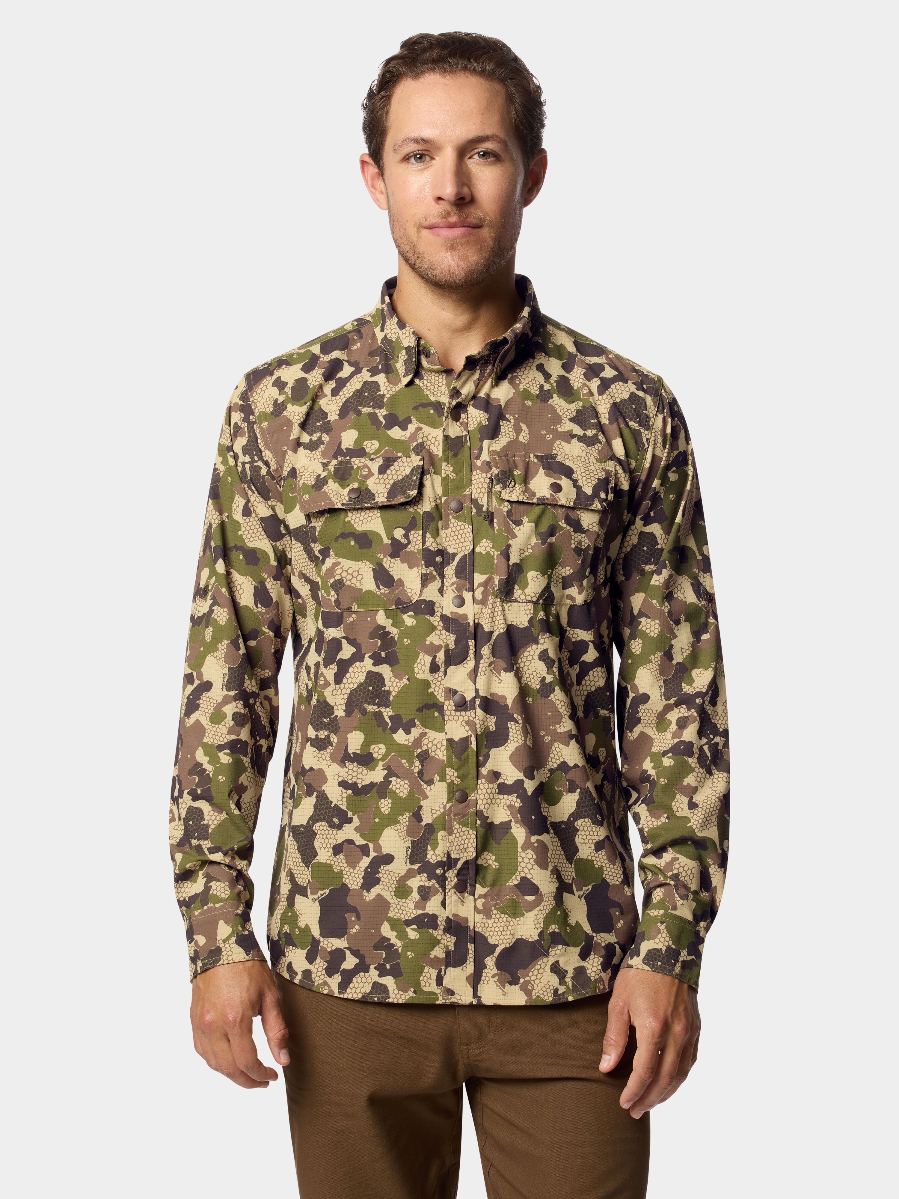 Men's Cast & Blast Perforated Shirt - Long Sleeve - Wetland
