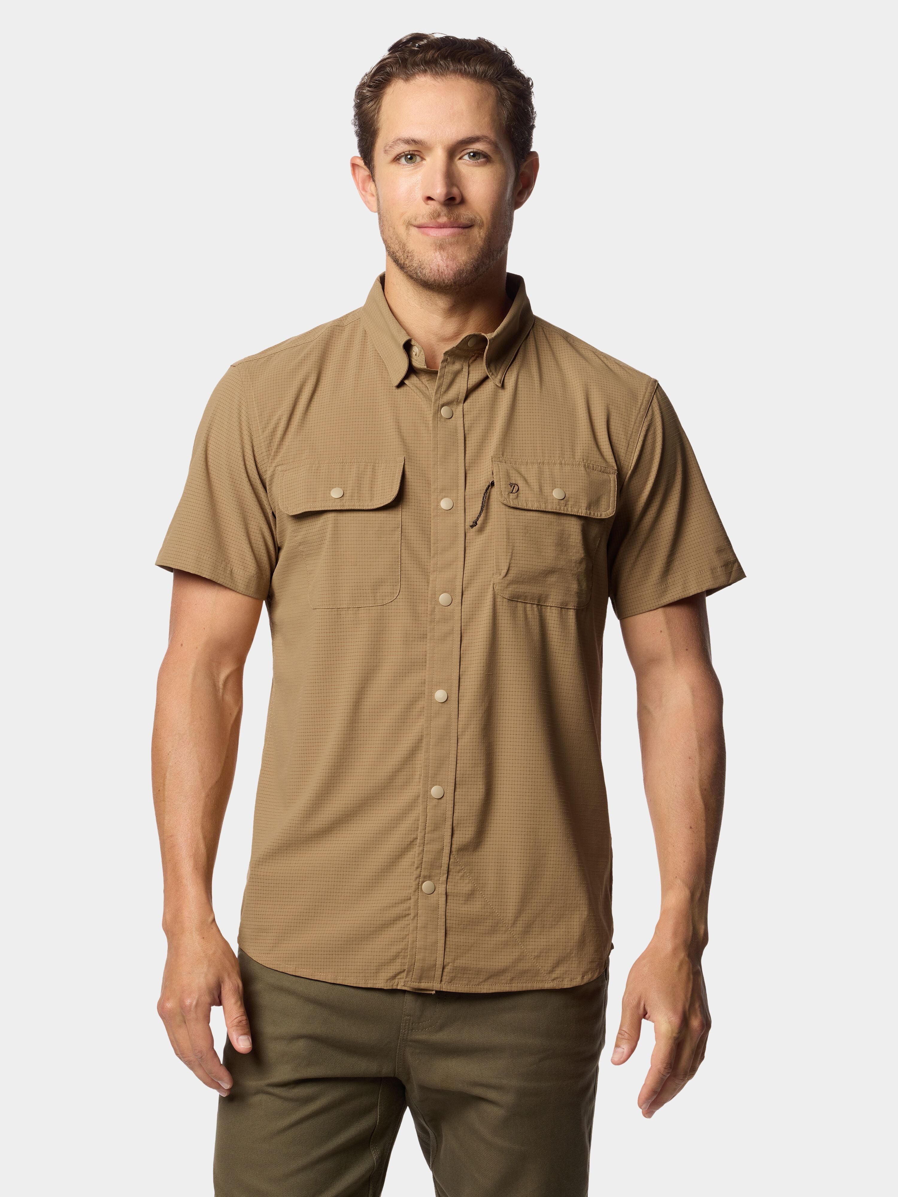 Men's Cast & Blast Perforated Shirt - Short Sleeve - Reed