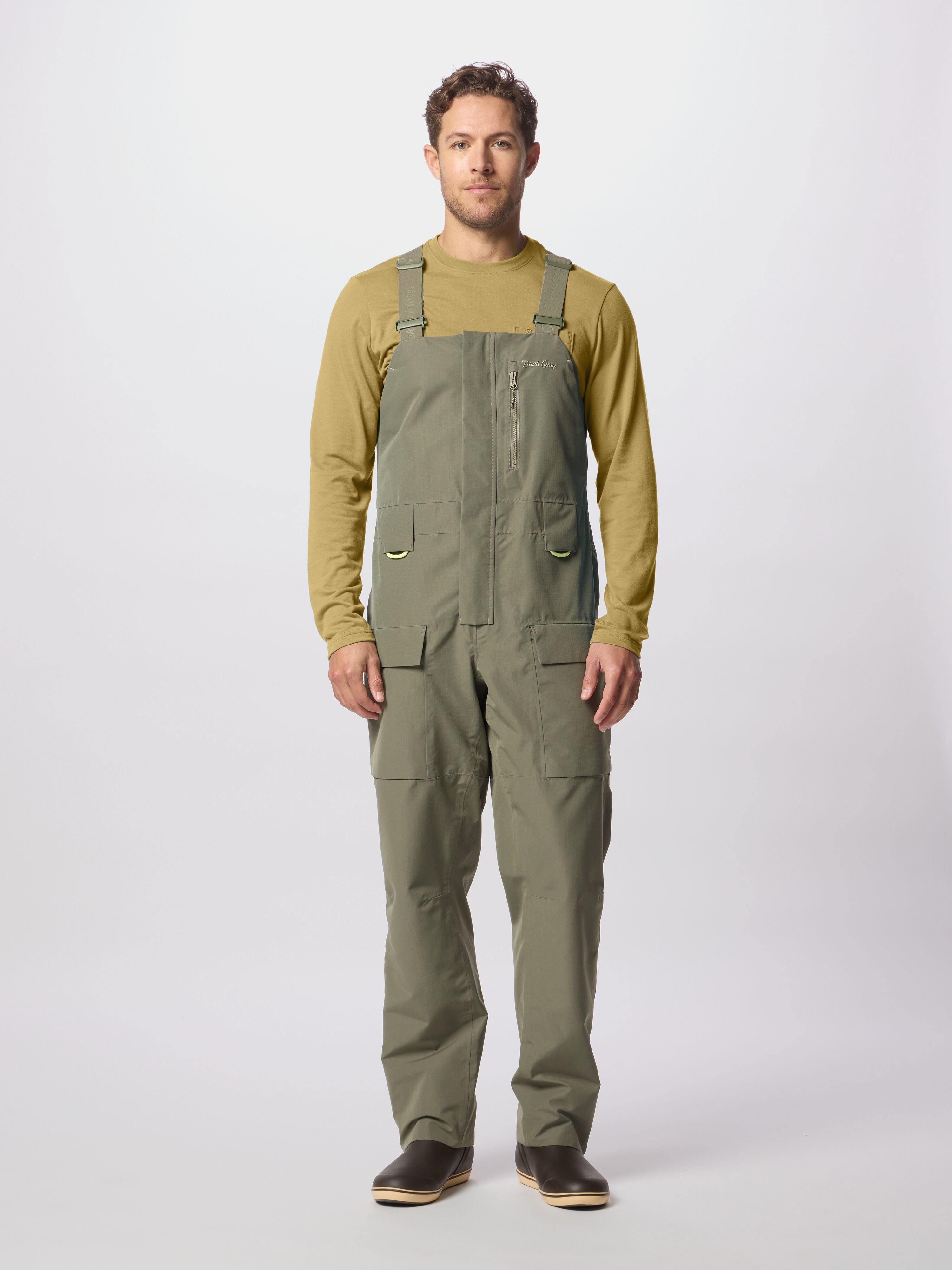 パンツ STORM BECKER DECK OVERALL Men's Deck Bib - Moss