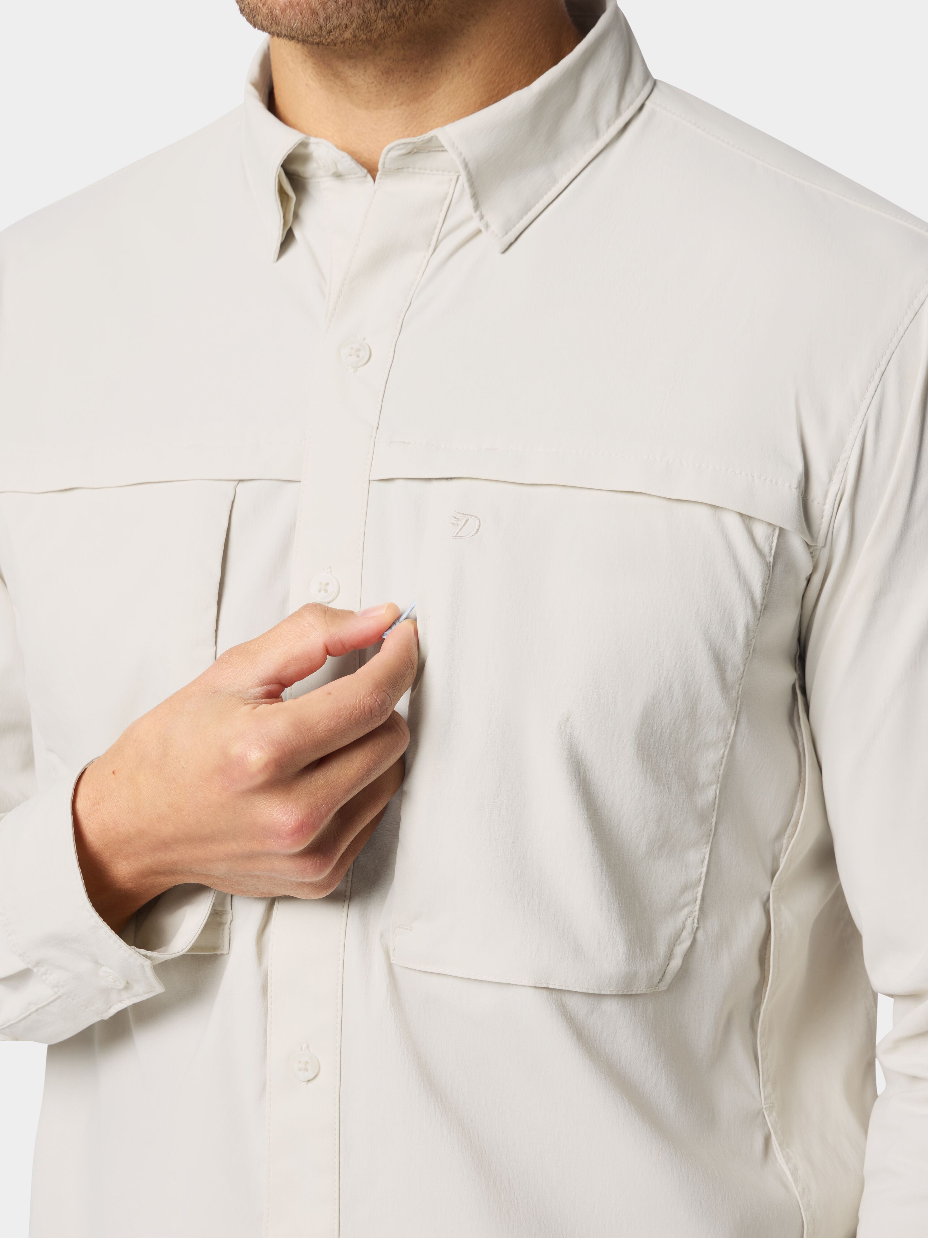 M's Lightweight Fishing Shirt Long Sleeve - Birch