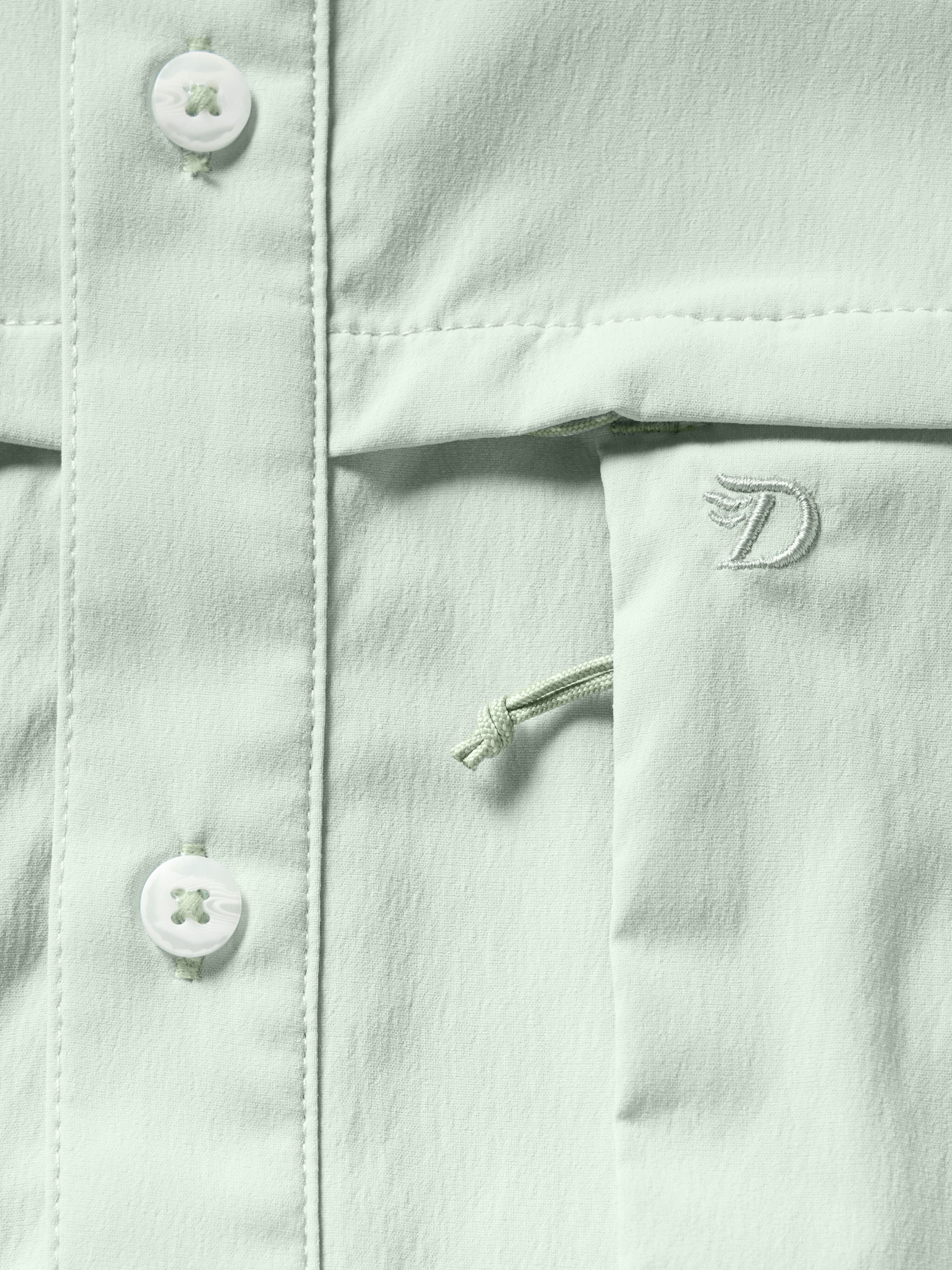 Men's Lightweight Fishing Shirt Long Sleeve - Sea Foam