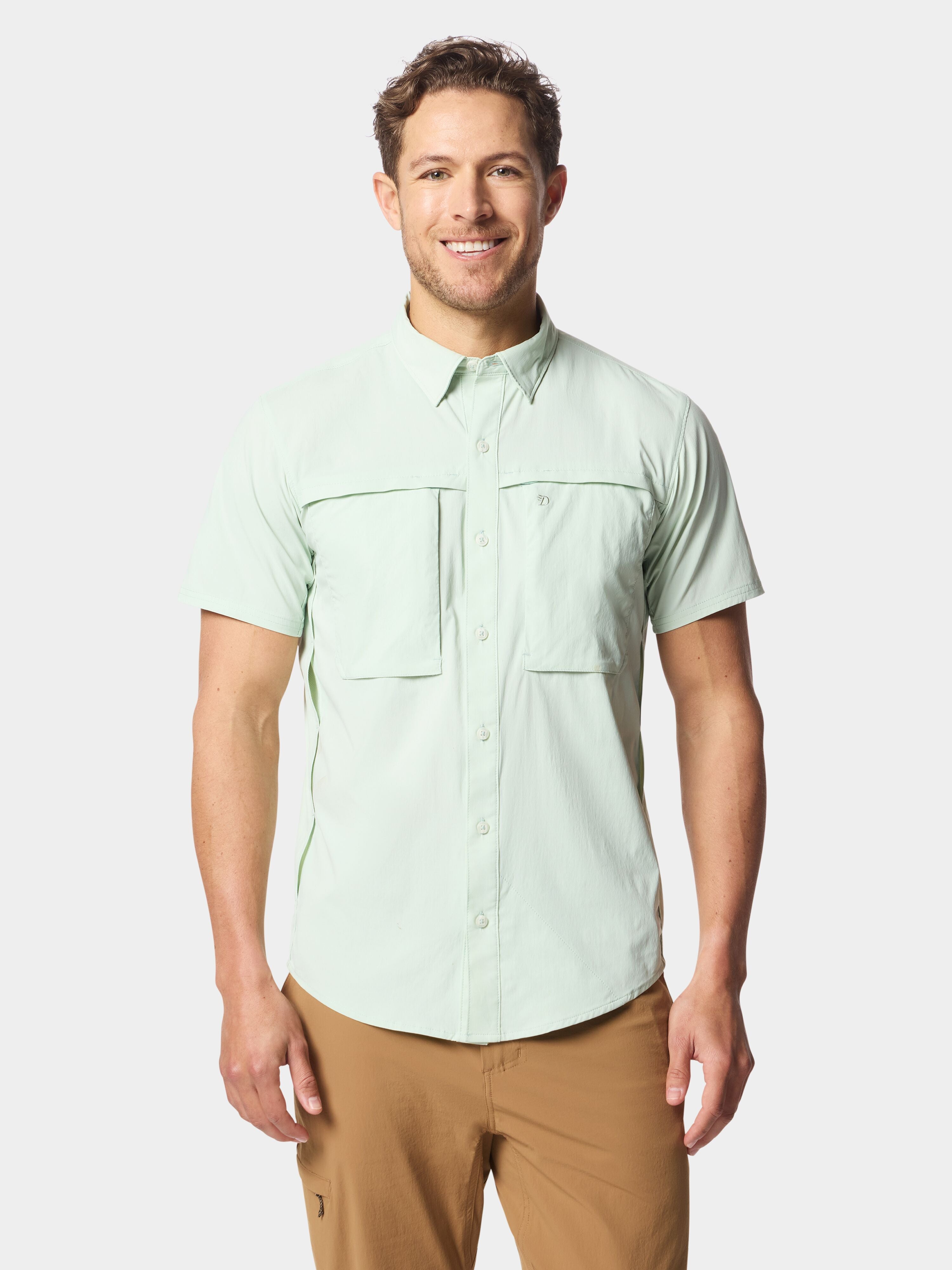 M's Lightweight Fishing Shirt Short Sleeve - Sea Foam
