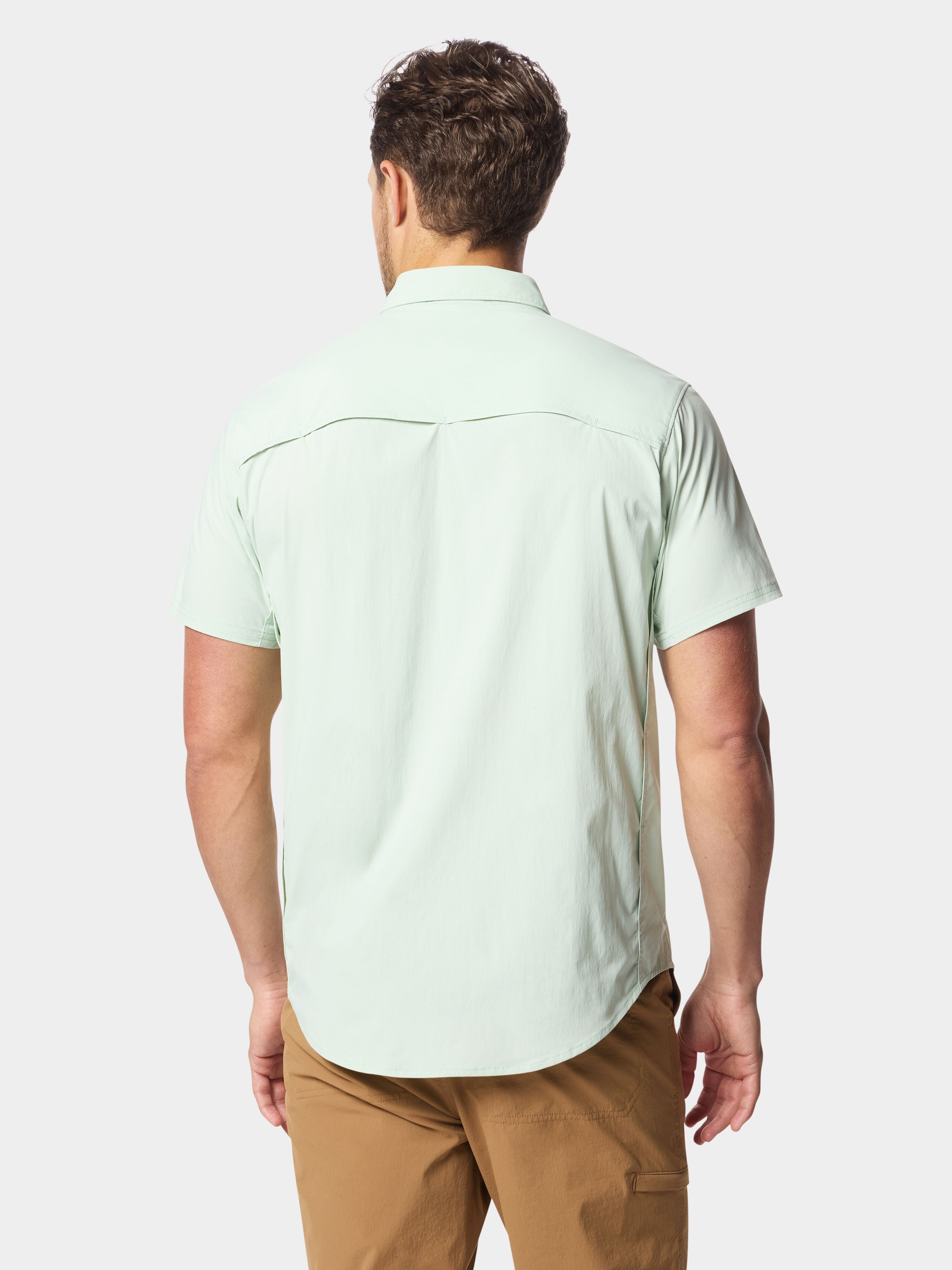 M's Lightweight Fishing Shirt Short Sleeve - Sea Foam