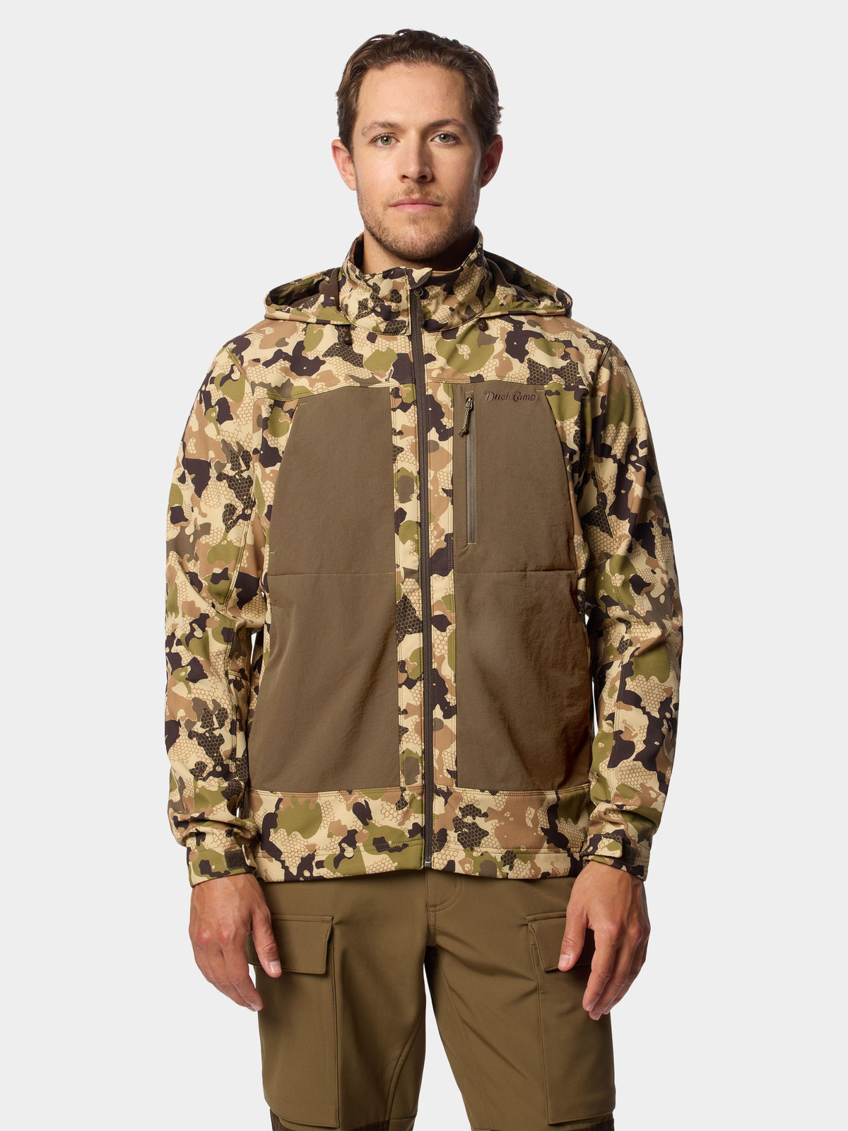 Men's Terrain Guard Softshell Hoodie - Wetland