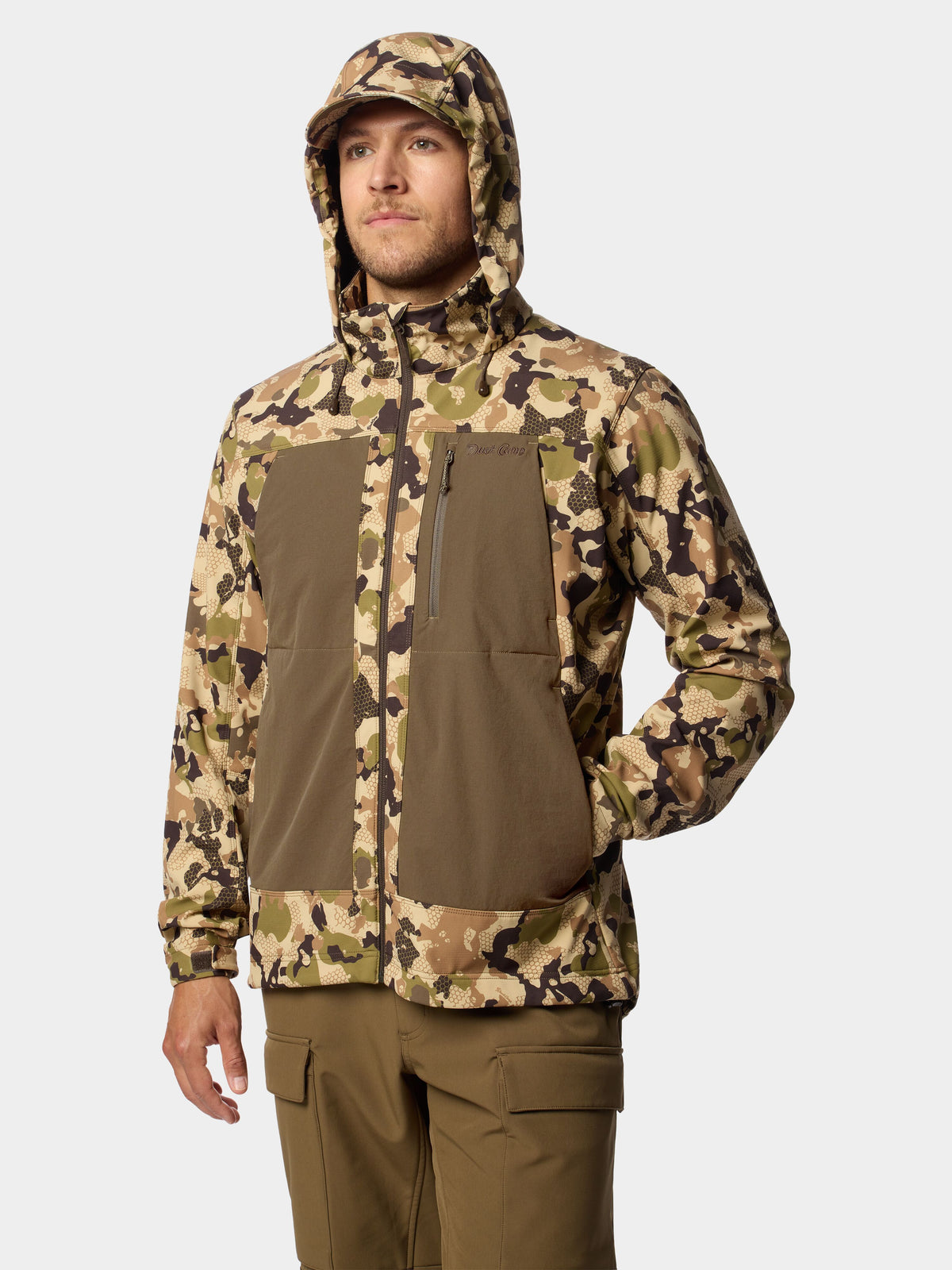 Men's Terrain Guard Softshell Hoodie - Wetland