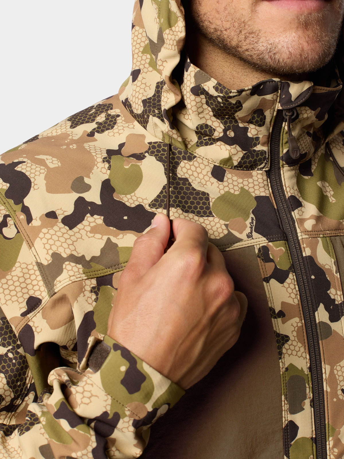 Men's Terrain Guard Softshell Hoodie - Wetland