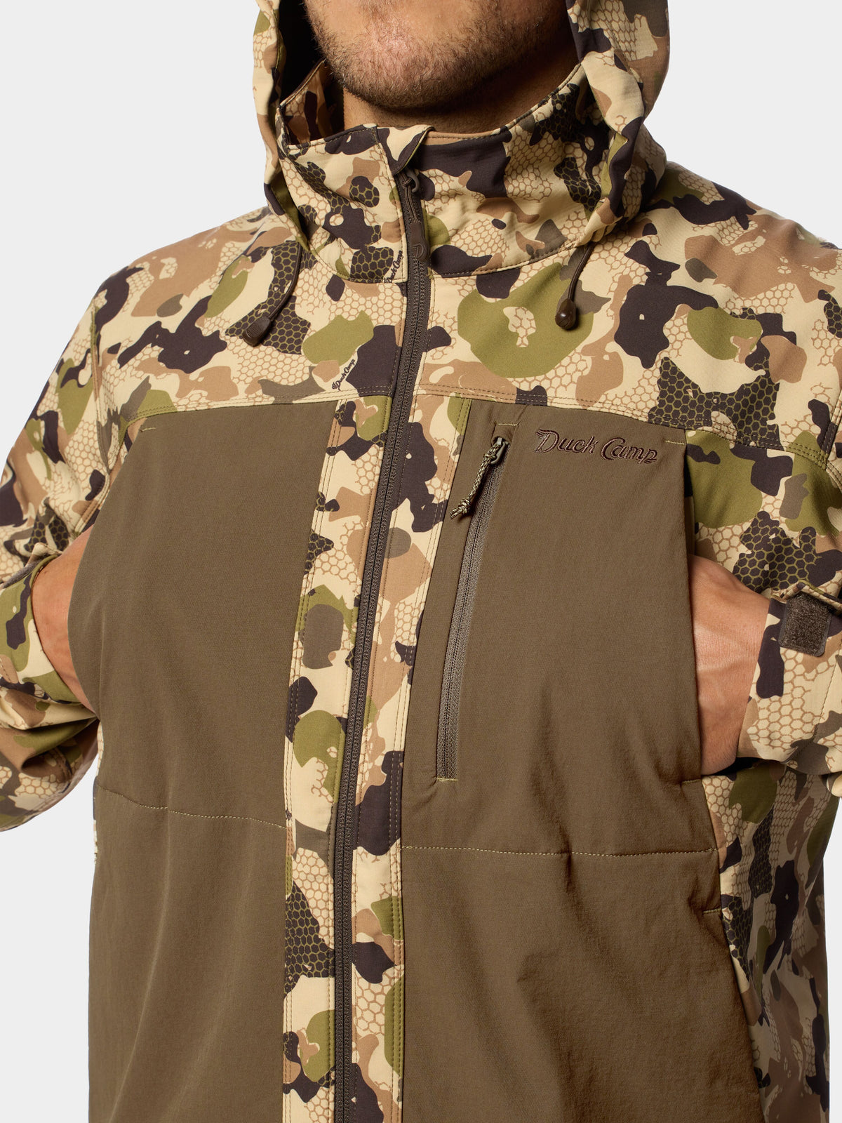 Men's Terrain Guard Softshell Hoodie - Wetland