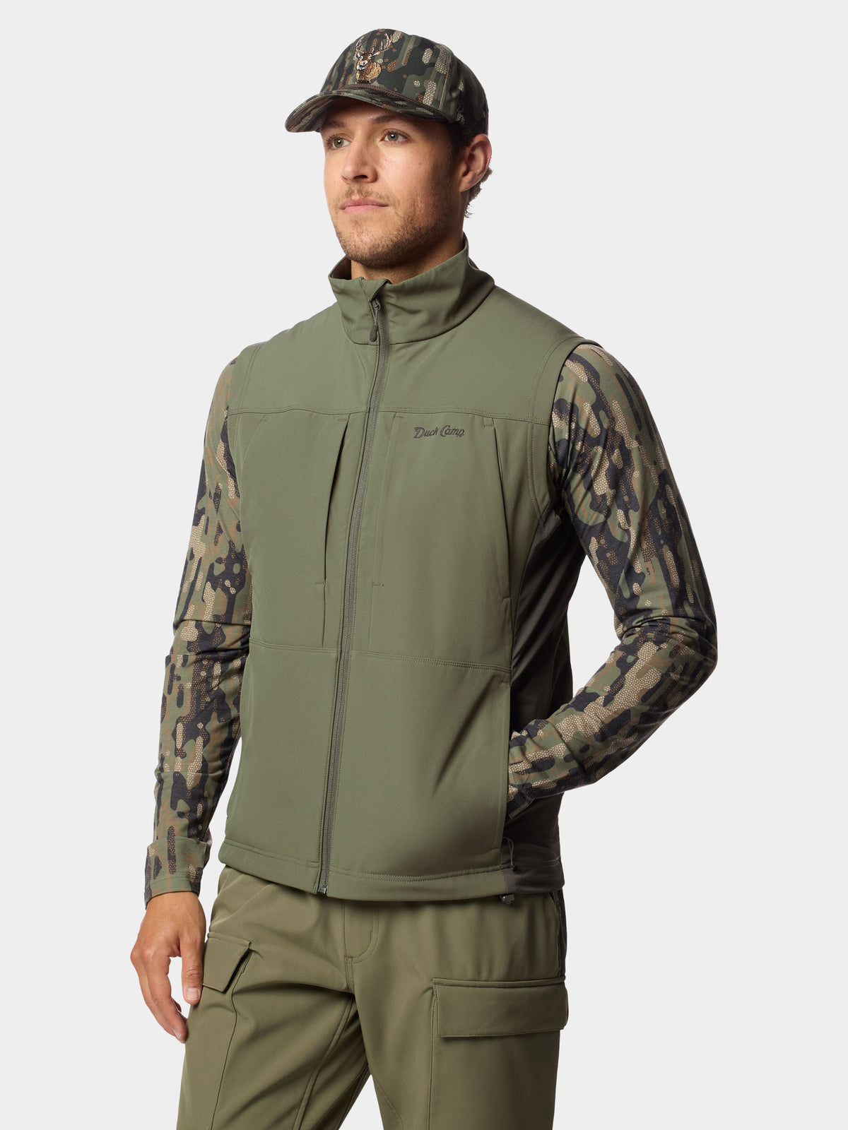 Men's Terrain Guard Softshell Vest - Moss