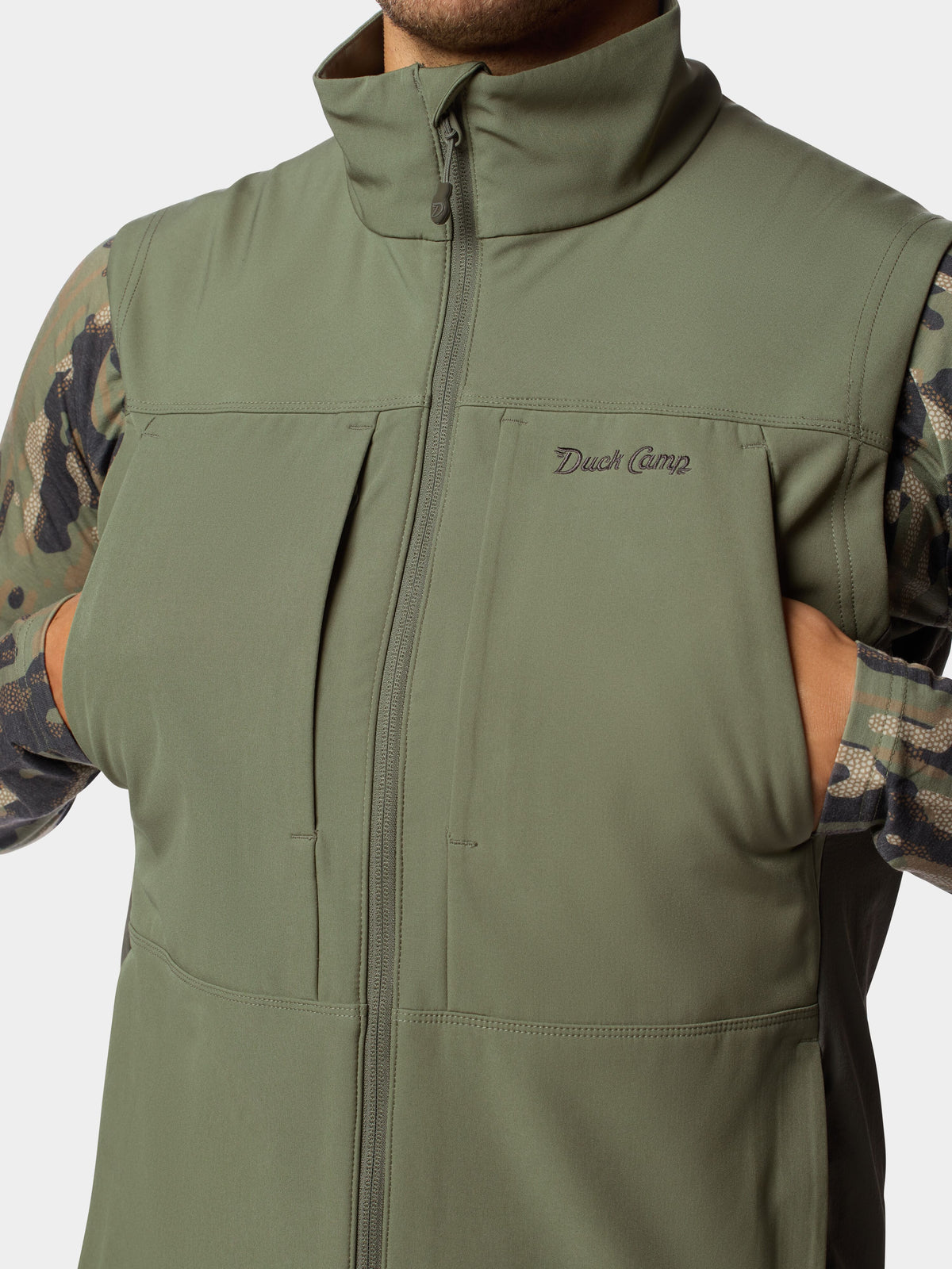 Men's Terrain Guard Softshell Vest - Moss