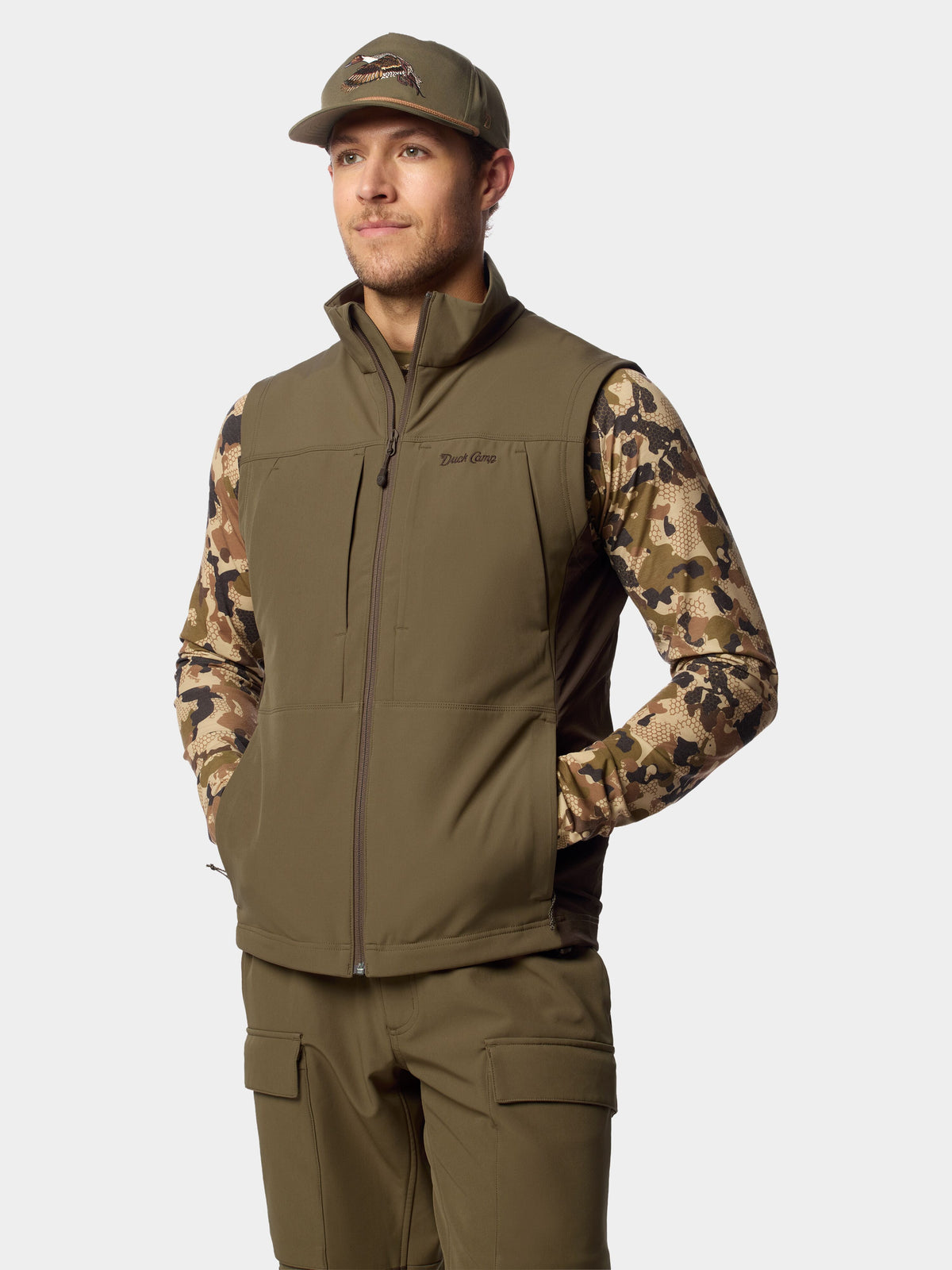 Men's Terrain Guard Softshell Vest - Pin Oak