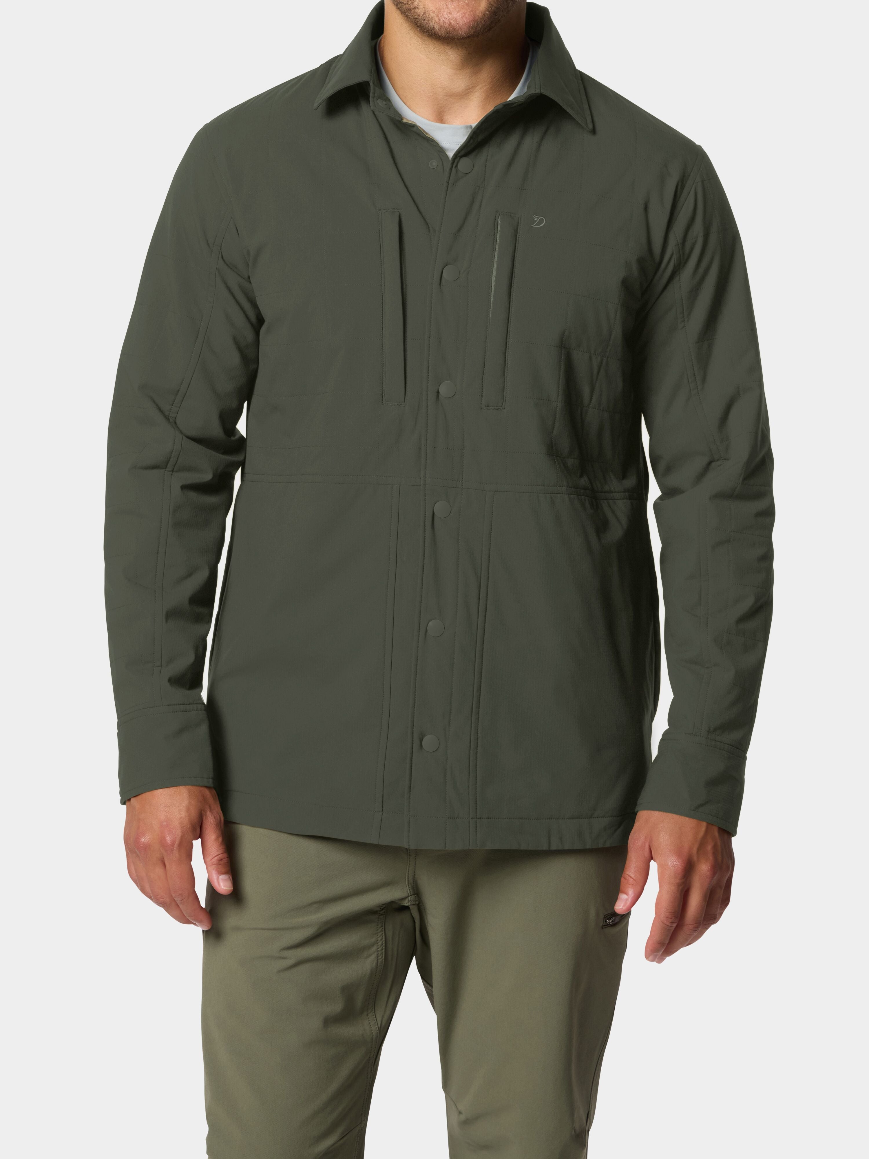 M's Airflow Insulated Lightweight Shacket - Raven