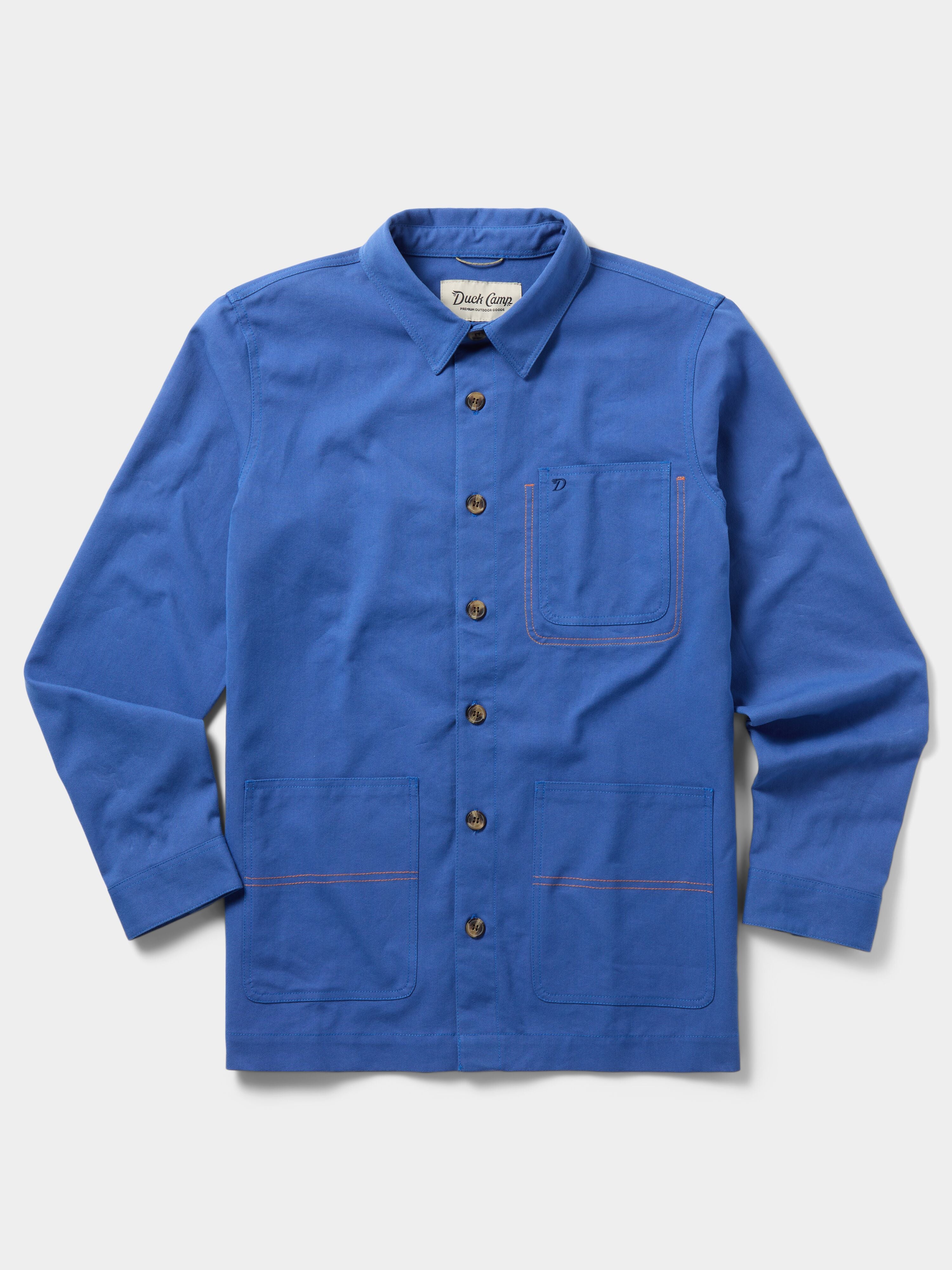 M's Lightweight Brush Overshirt - Tide Blue