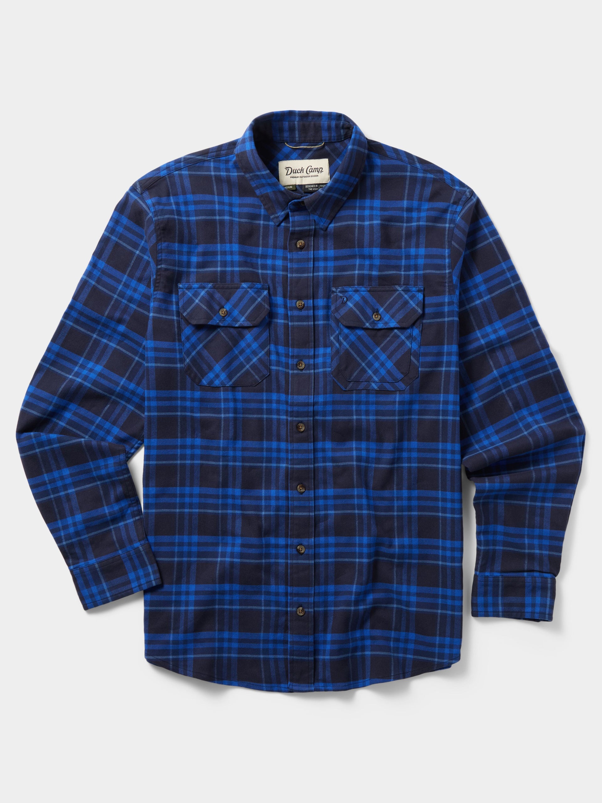 Men's Camp Shirt - Tide Plaid, XL at Duck Camp, image size:1920x2560