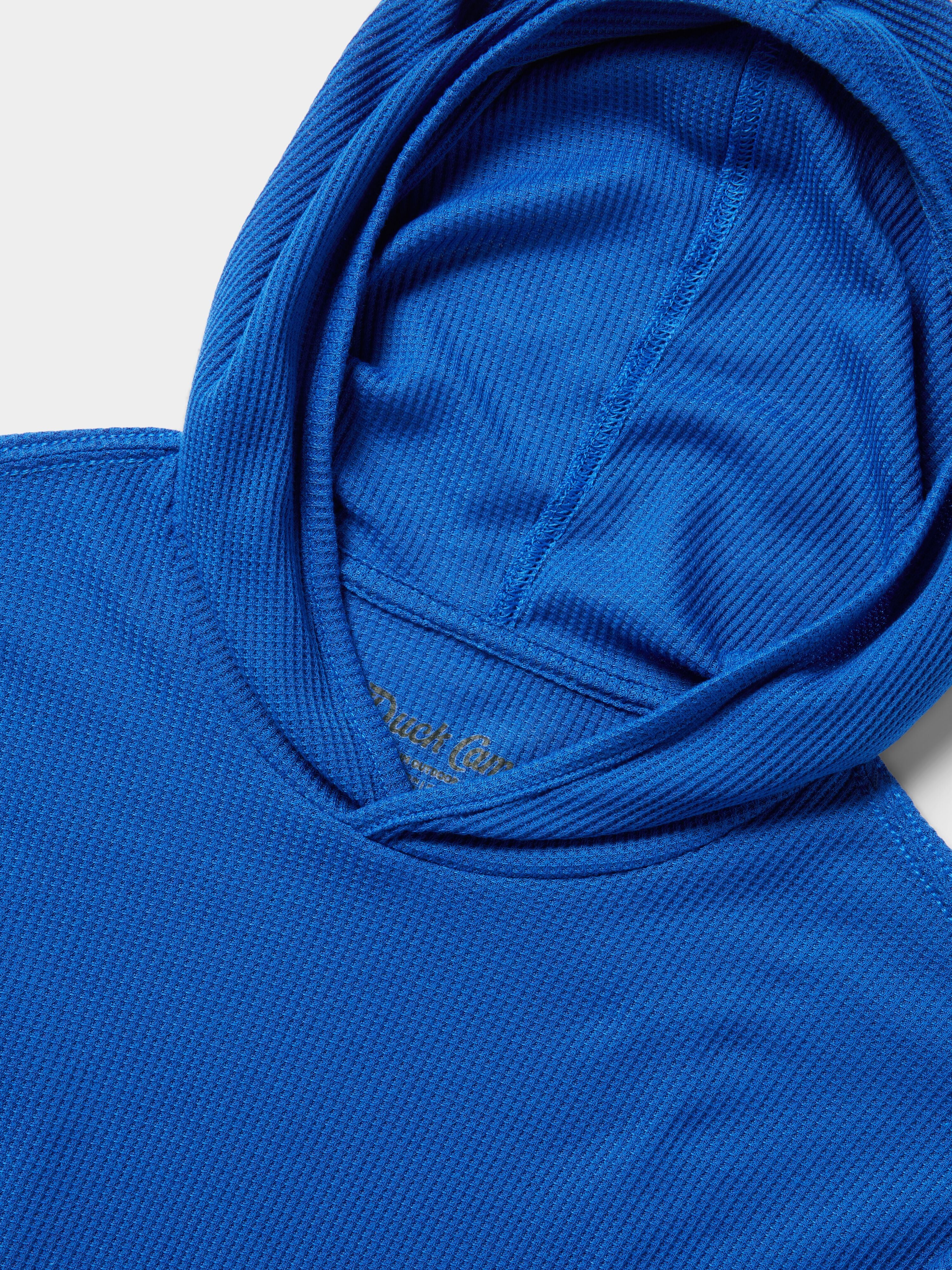 M's Waffle Hoodie - Tide Blue