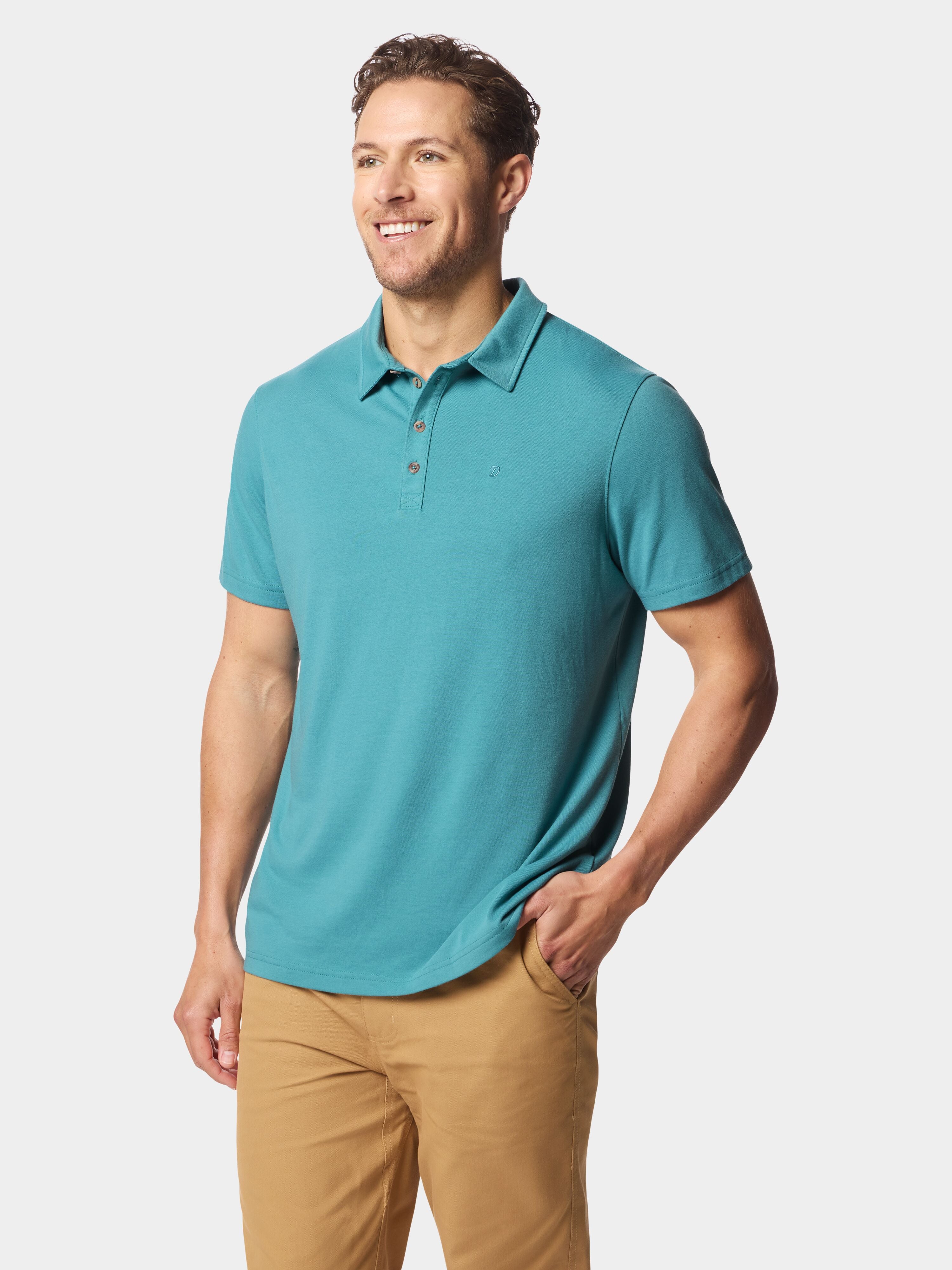 M's Essential drirelease® Polo - Storm Blue