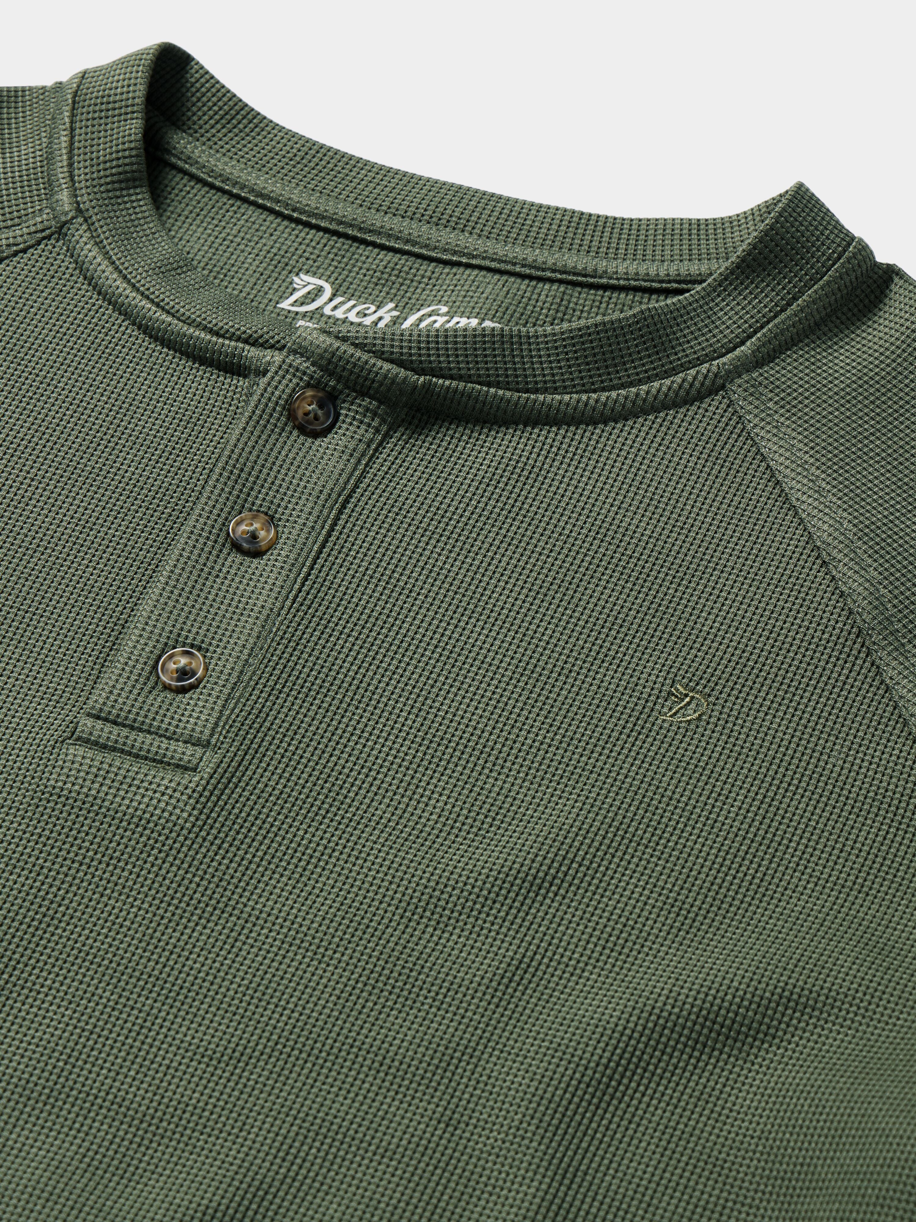 M's Hill Country TurboDry Henley - Thyme