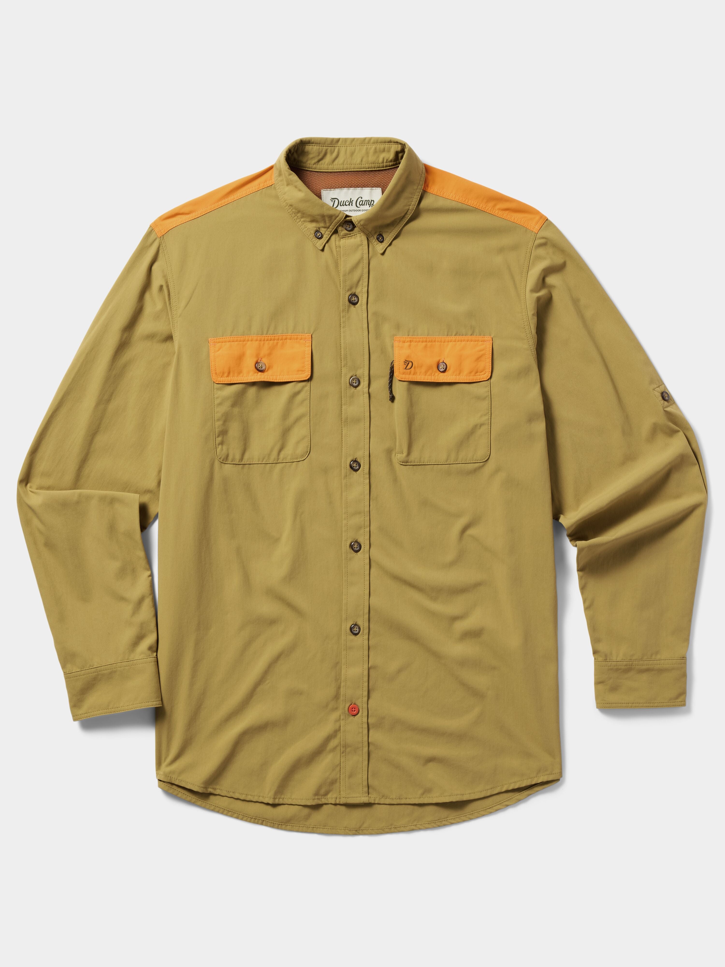 M's Lightweight Hunting Shirt Long Sleeve - Wheat/Blaze