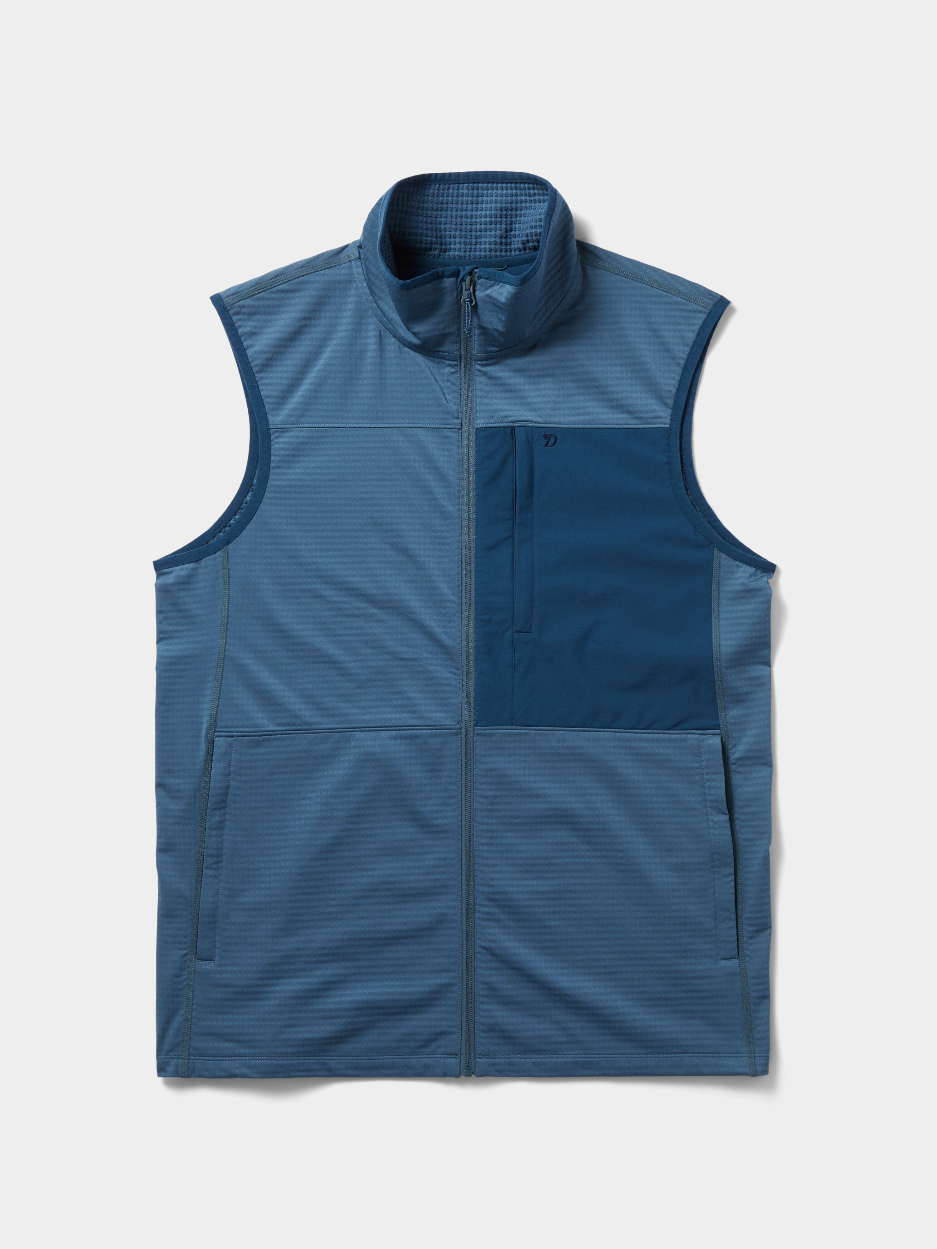 M's Lightweight Grid Tech Vest - Faded Navy/Bering Sea