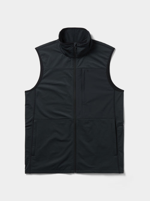 Men's Lightweight Grid Tech Vest - Black