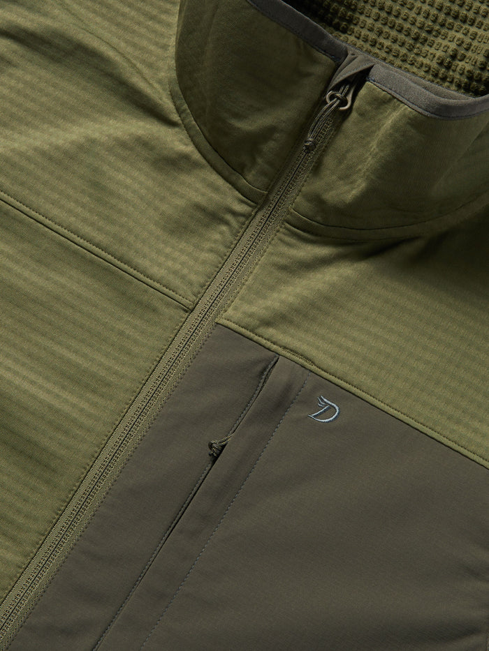 Men's Lightweight Grid Tech Vest - Moss/Raven