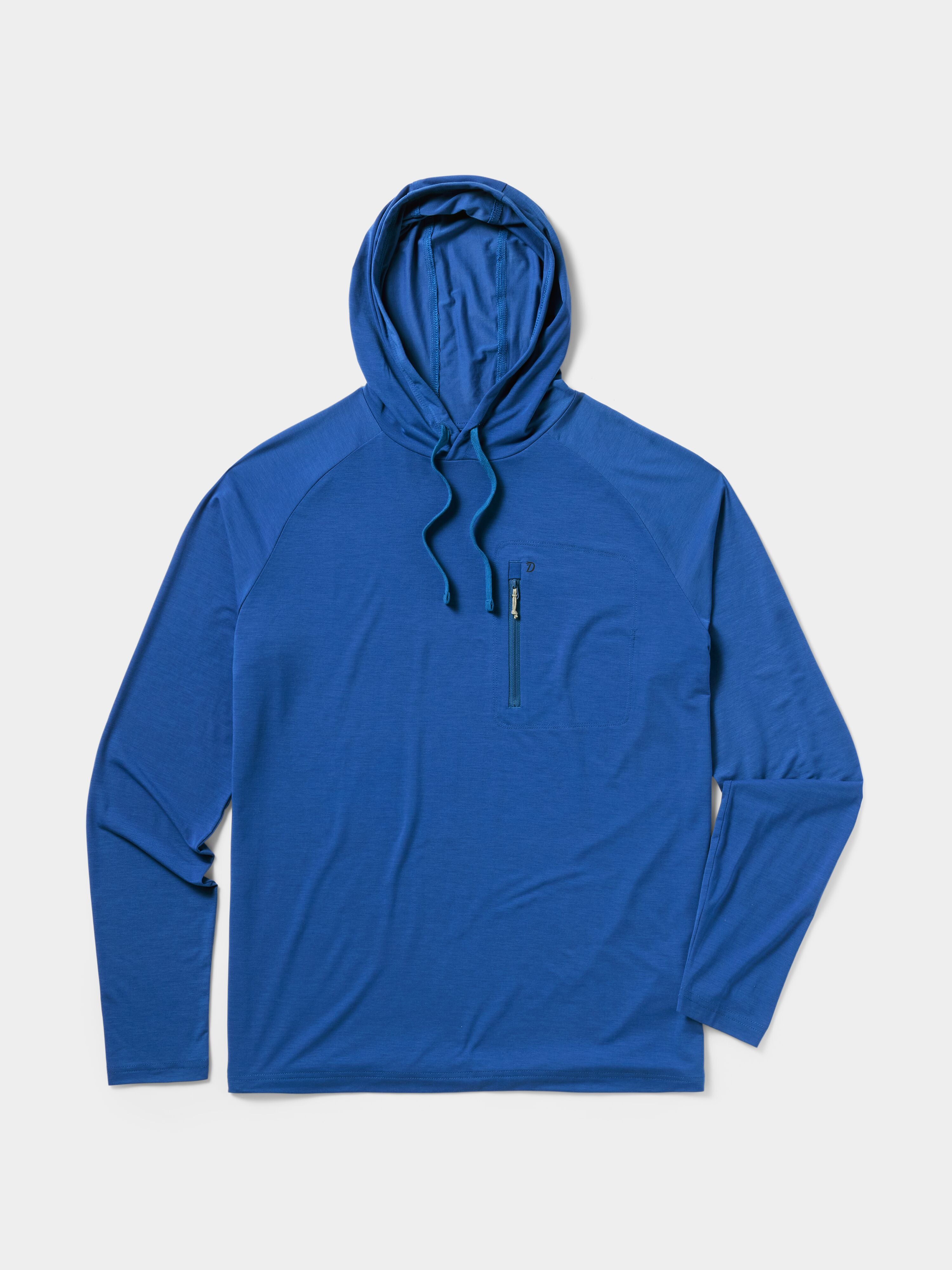 M's Lightweight Performance Hoodie - Tide Blue