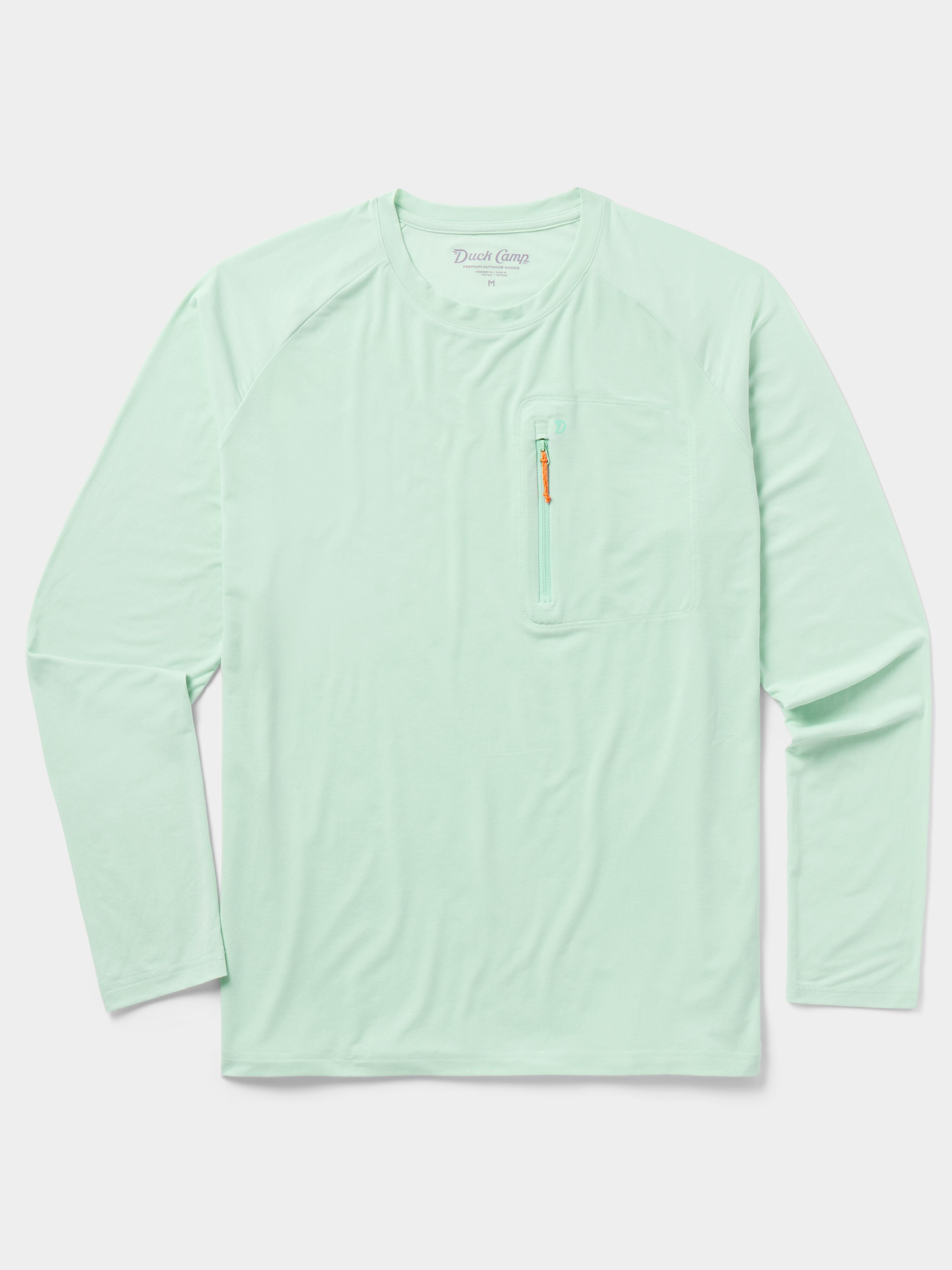 wind and sea 2026 ミント　ロングtシャツ Men's Lightweight Performance drirelease® Crew - Sea Foam