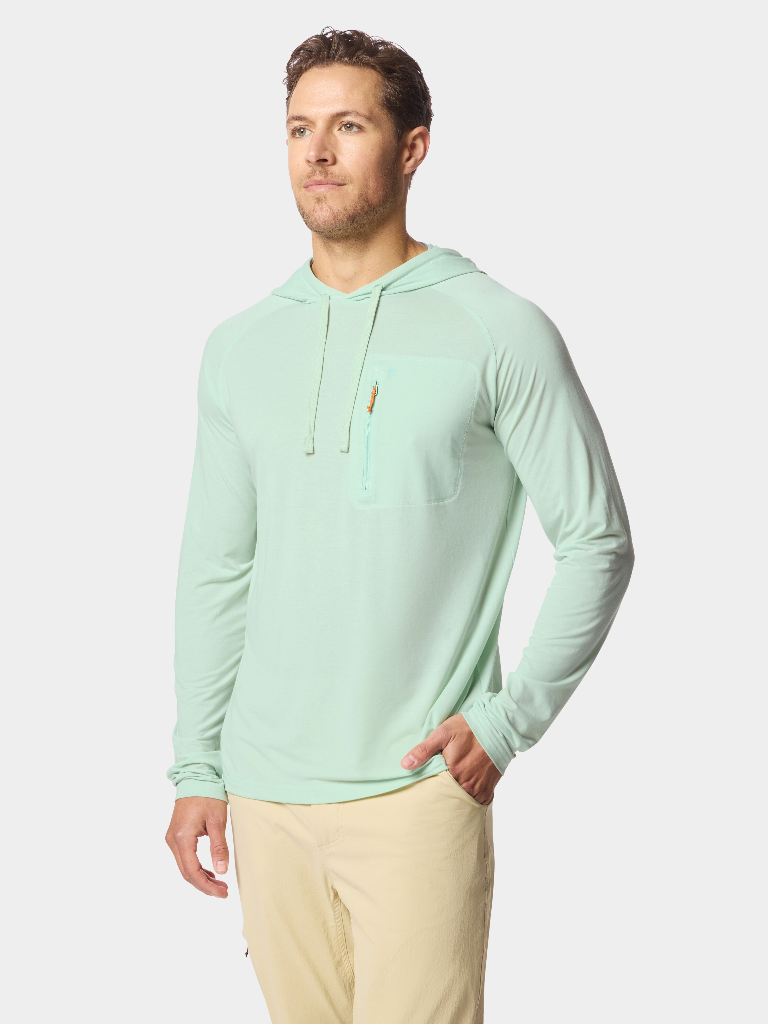 M's Lightweight Performance drirelease Hoodie - Sea Foam