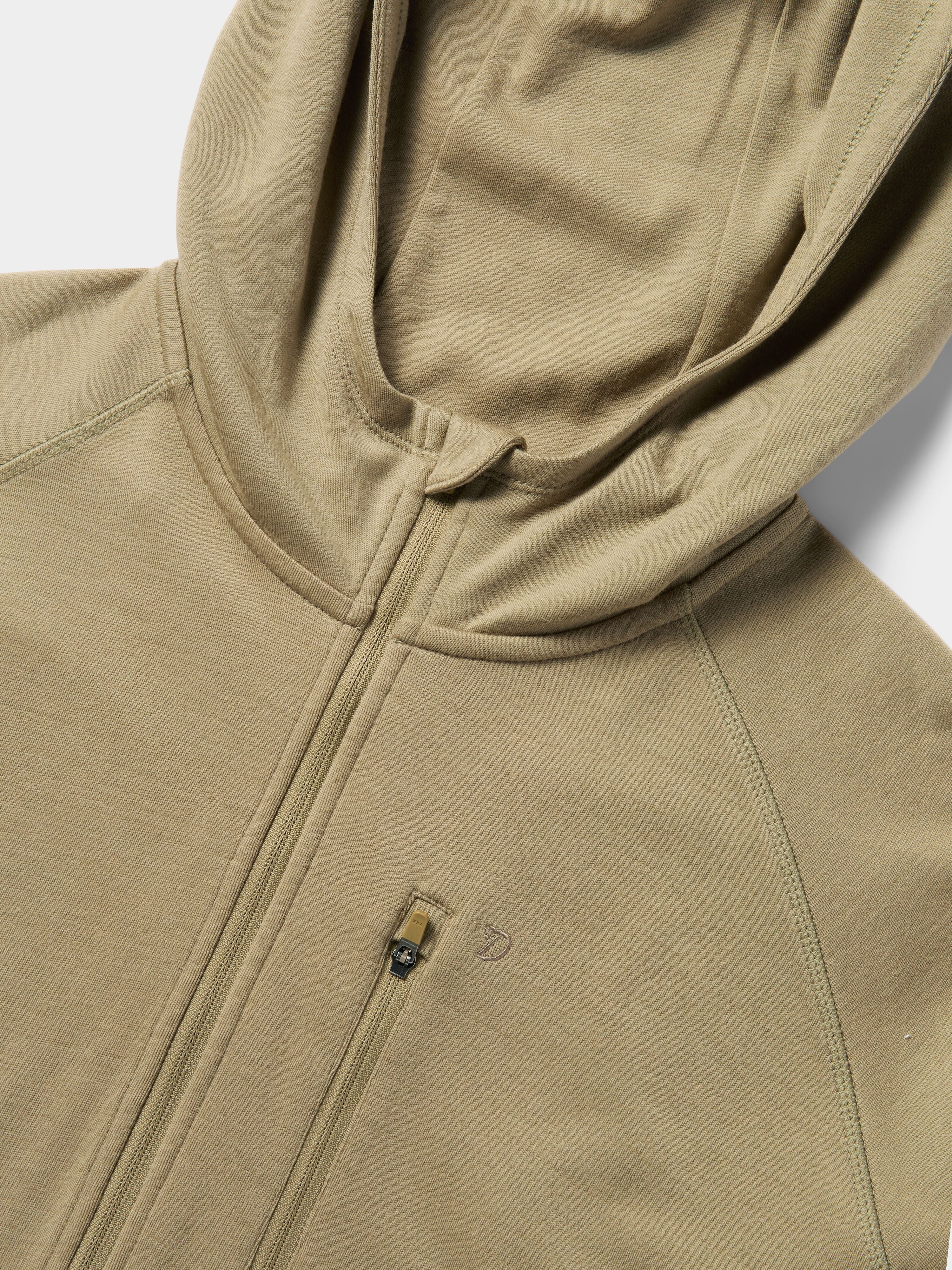 Men's Merino Half Zip Hoodie - Sagebrush