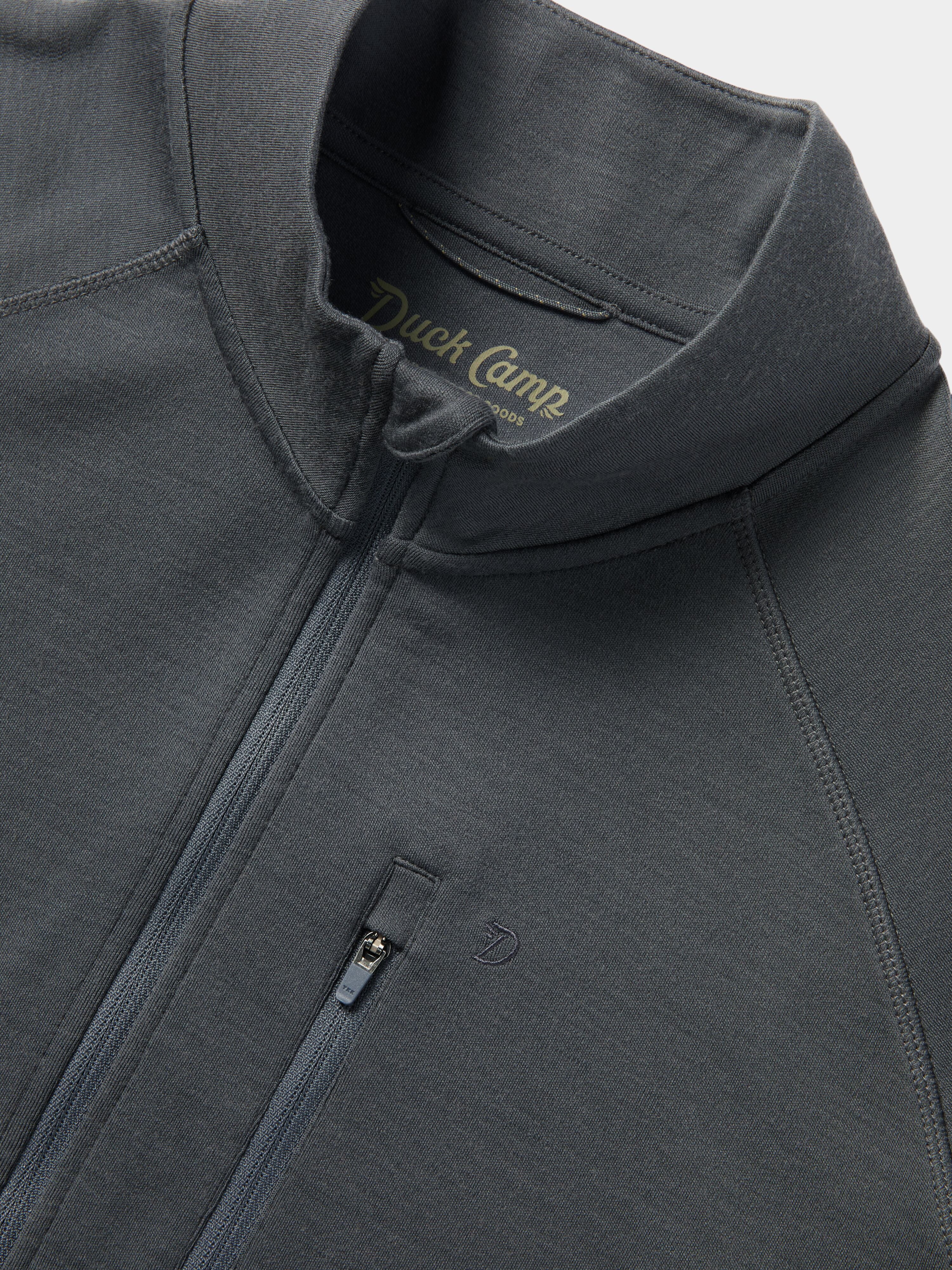 Men's Merino Quarter Zip - Charcoal