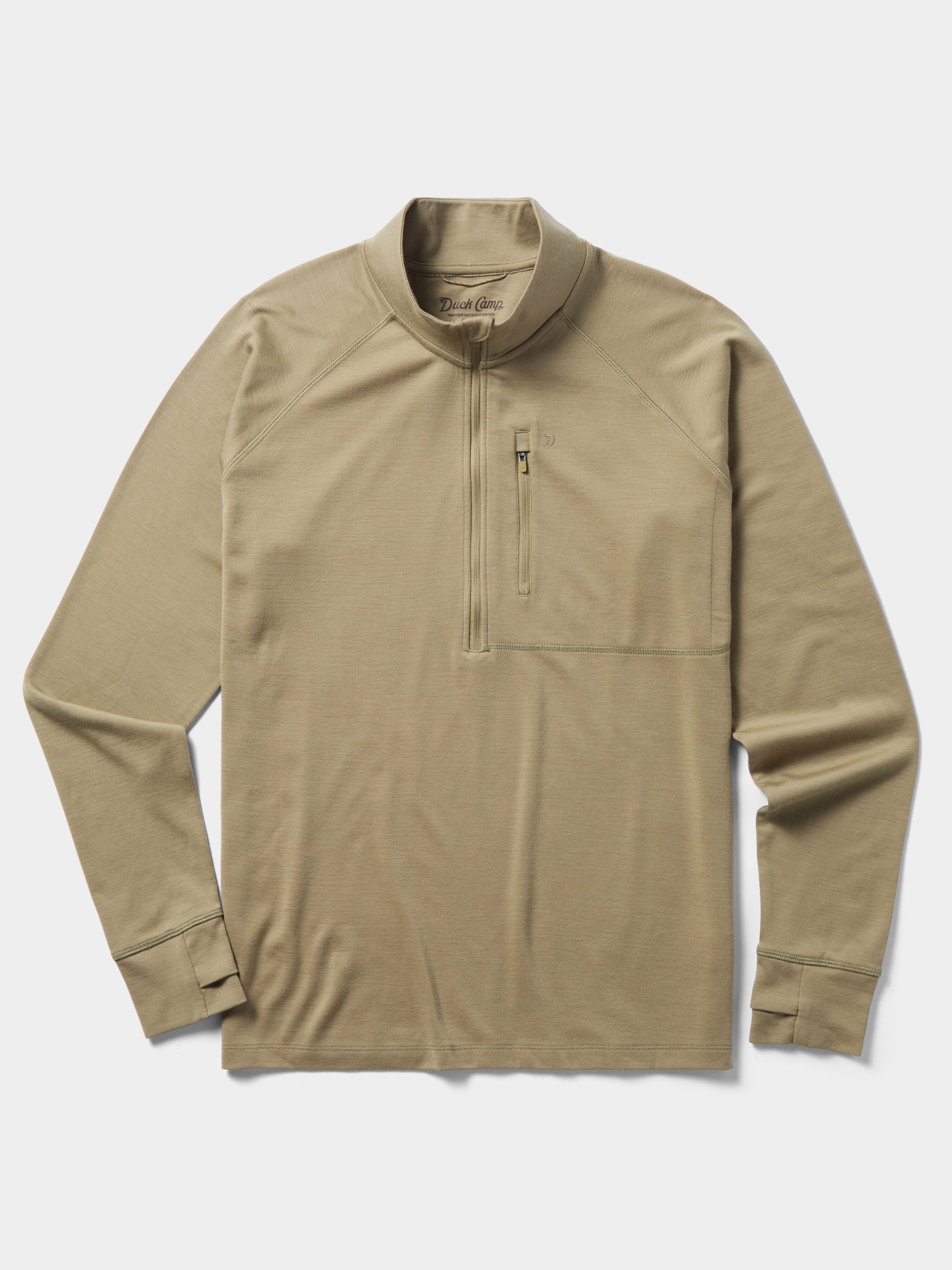 M's Merino Quarter Zip - Sagebrush