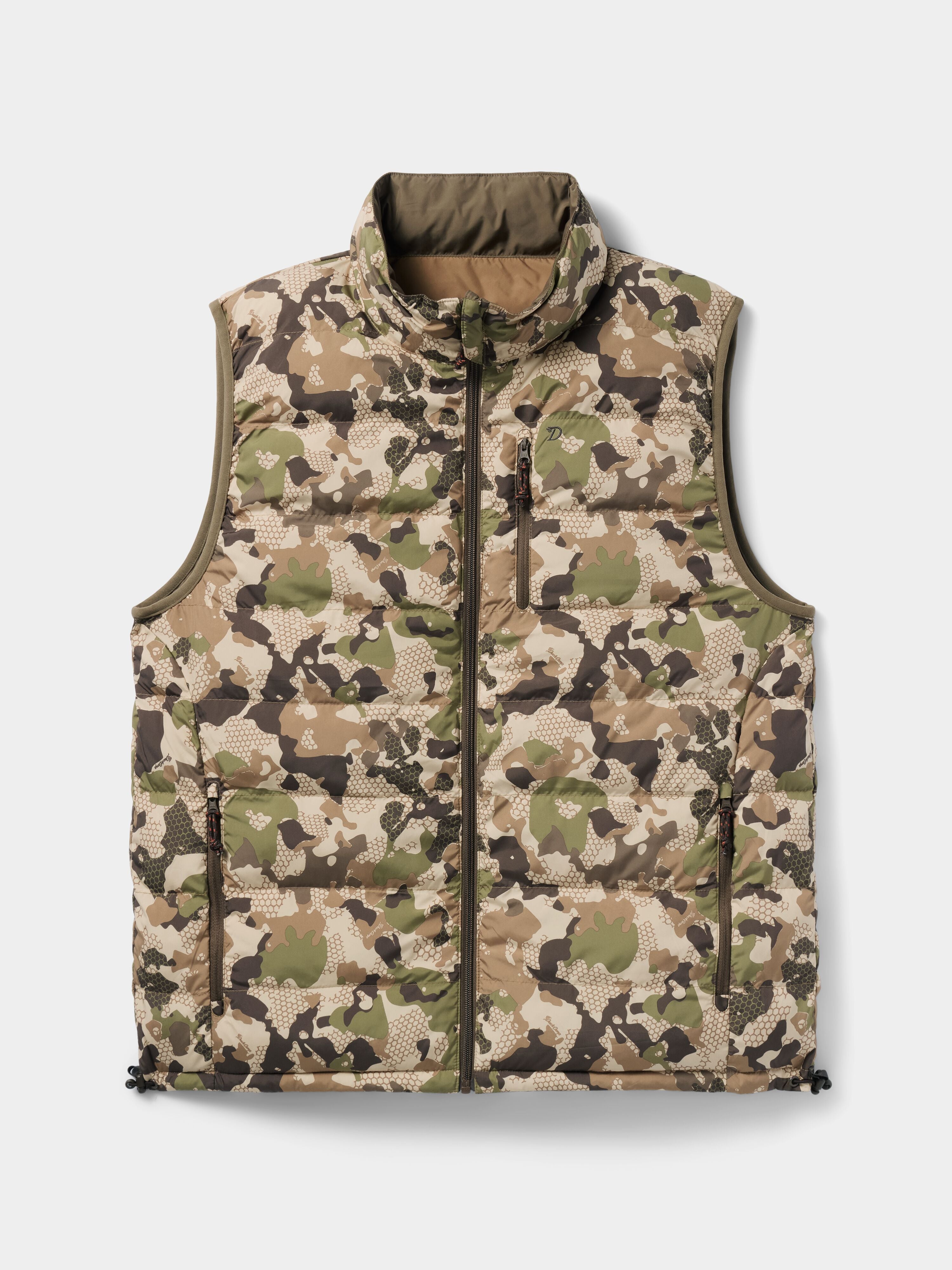 M's Reversible Puffer Vest - Pin Oak / Wetland