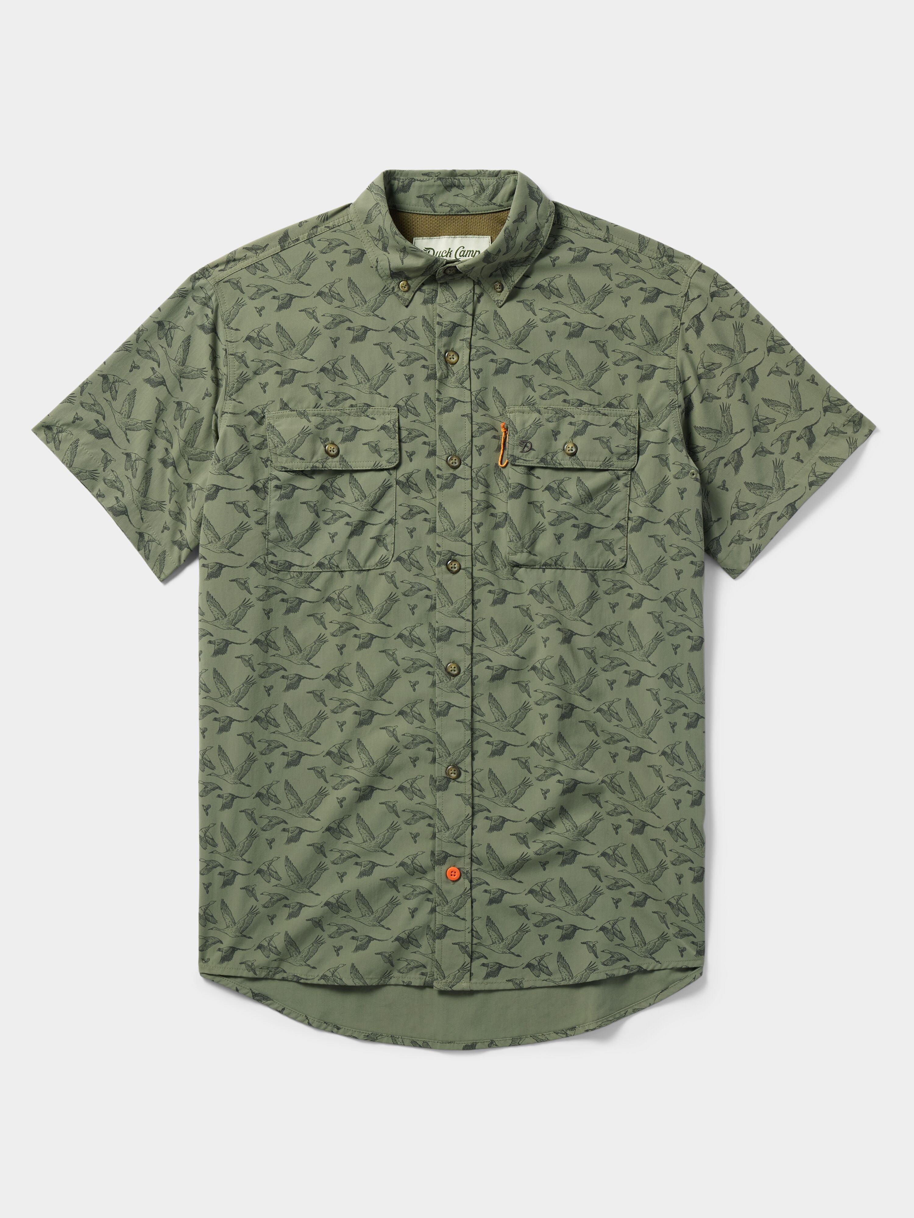 M s Lightweight Hunting Shirt Short Sleeve Birds of a Feather