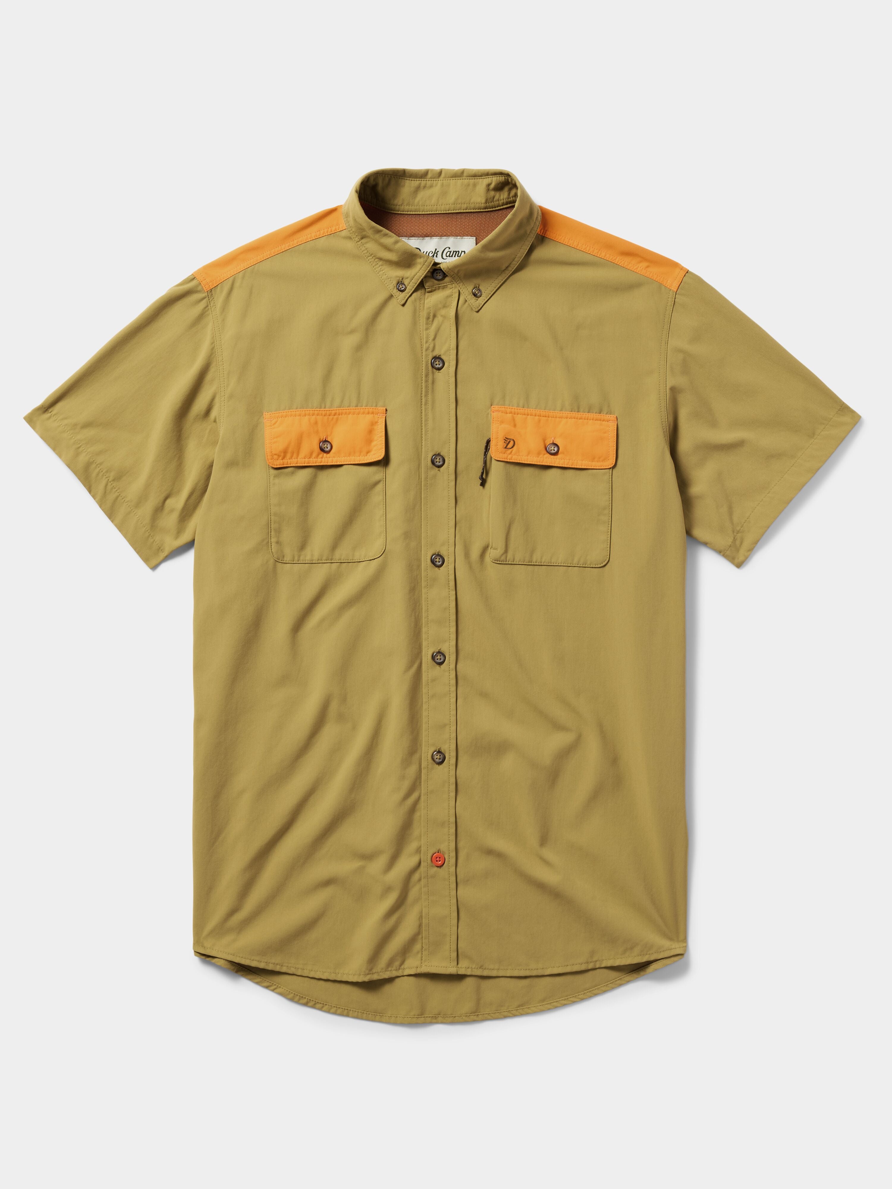 M's Lightweight Hunting Shirt Short Sleeve - Wheat/Blaze