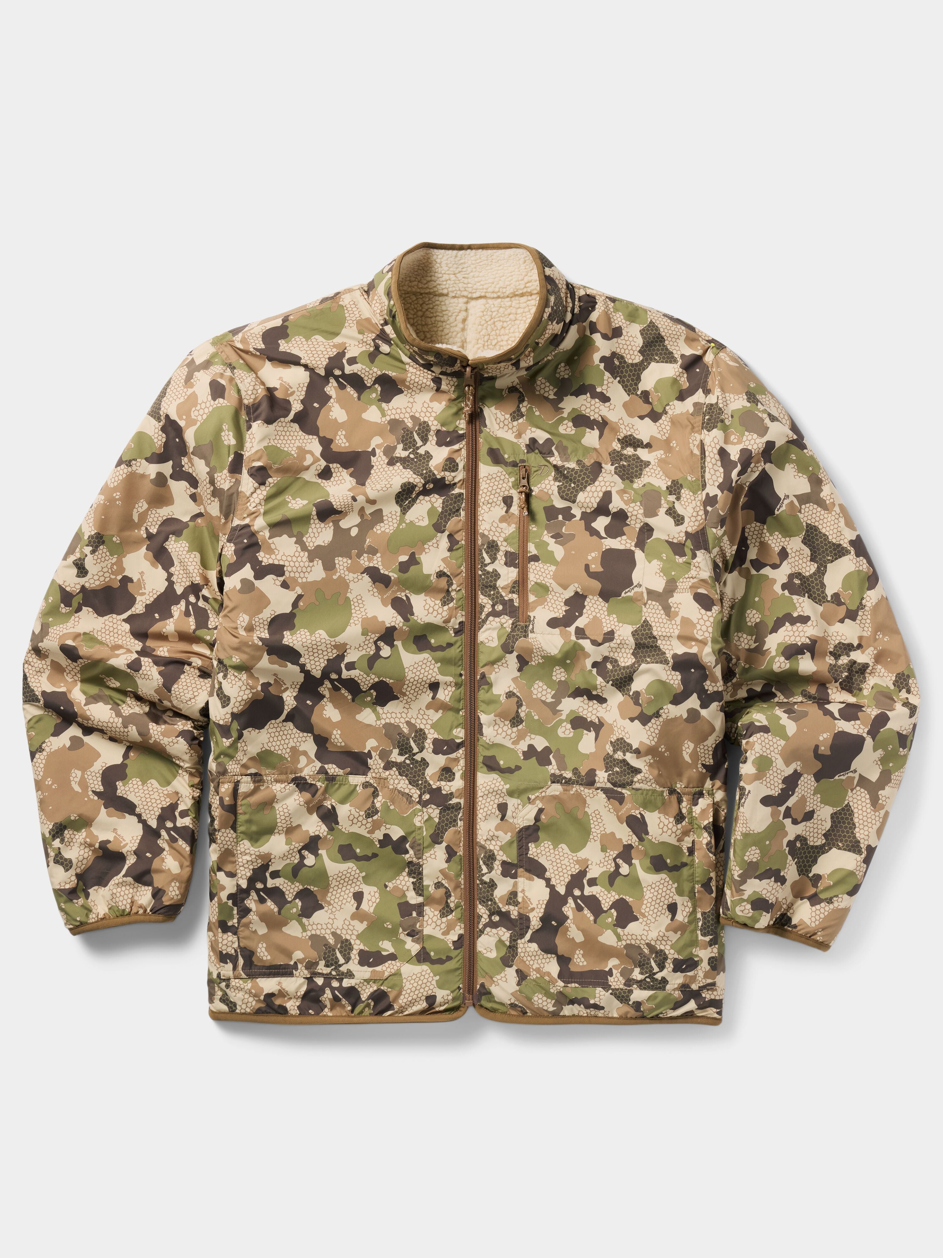 M's Reversible Sherpa Jacket - Natural / Wetland