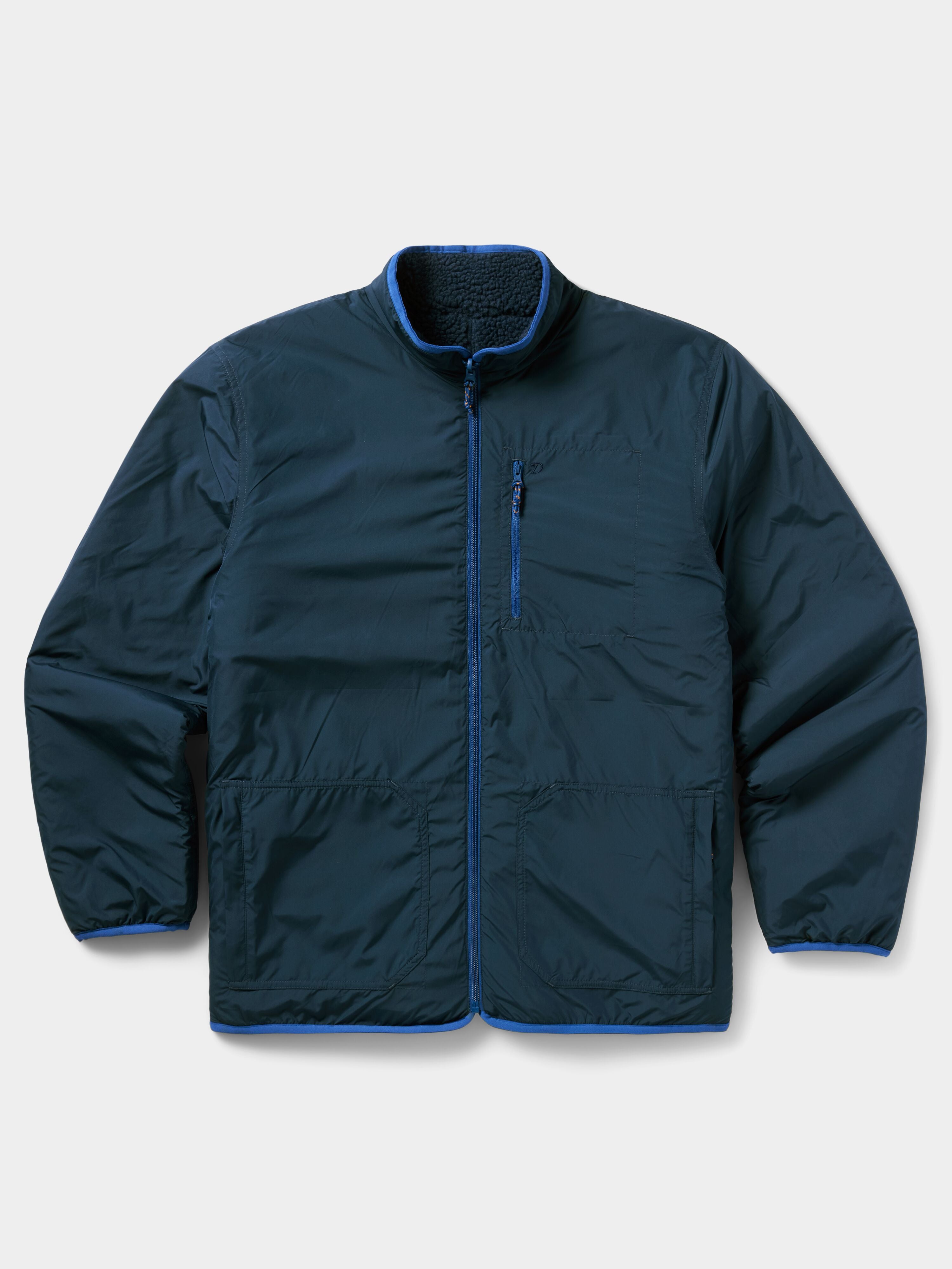 M's Reversible Sherpa Jacket - Tide Blue / Navy