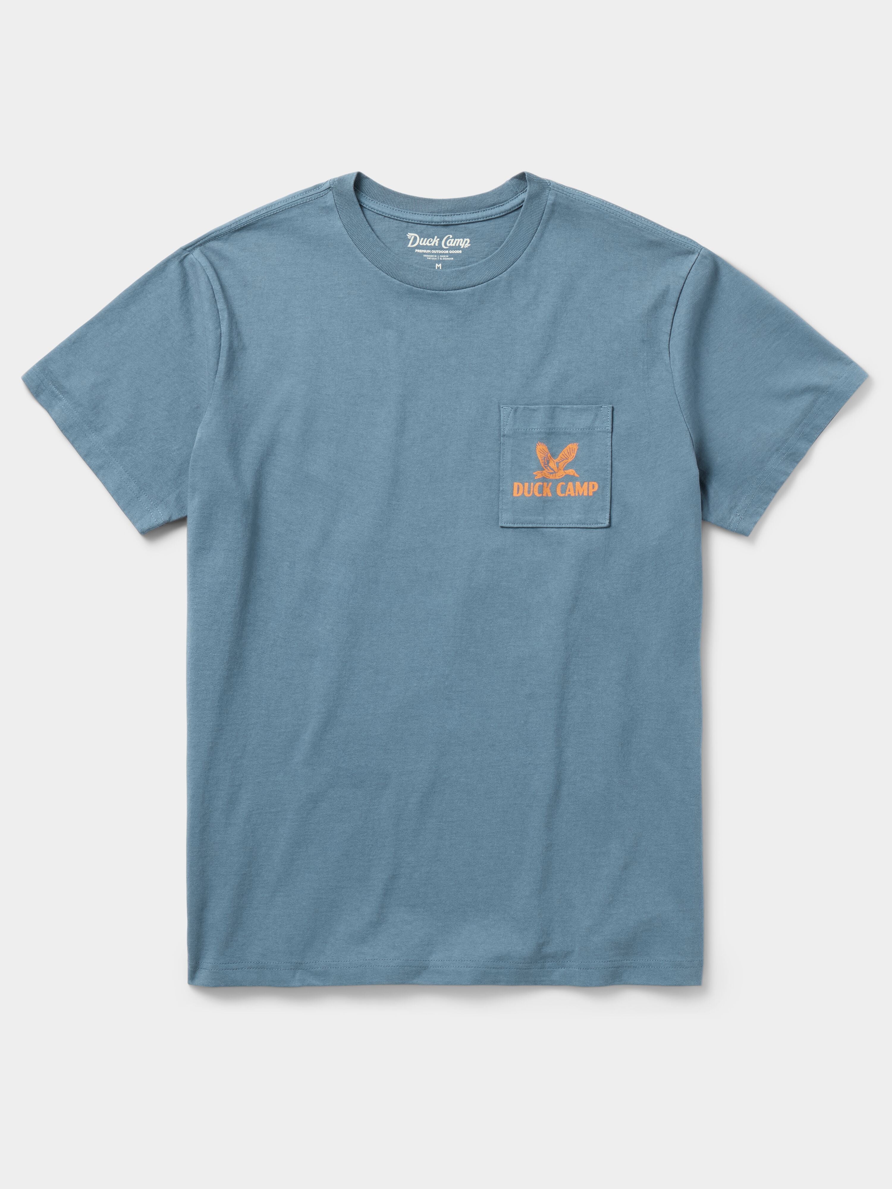 Flying Mallard Pocket Tee - Dark Denim