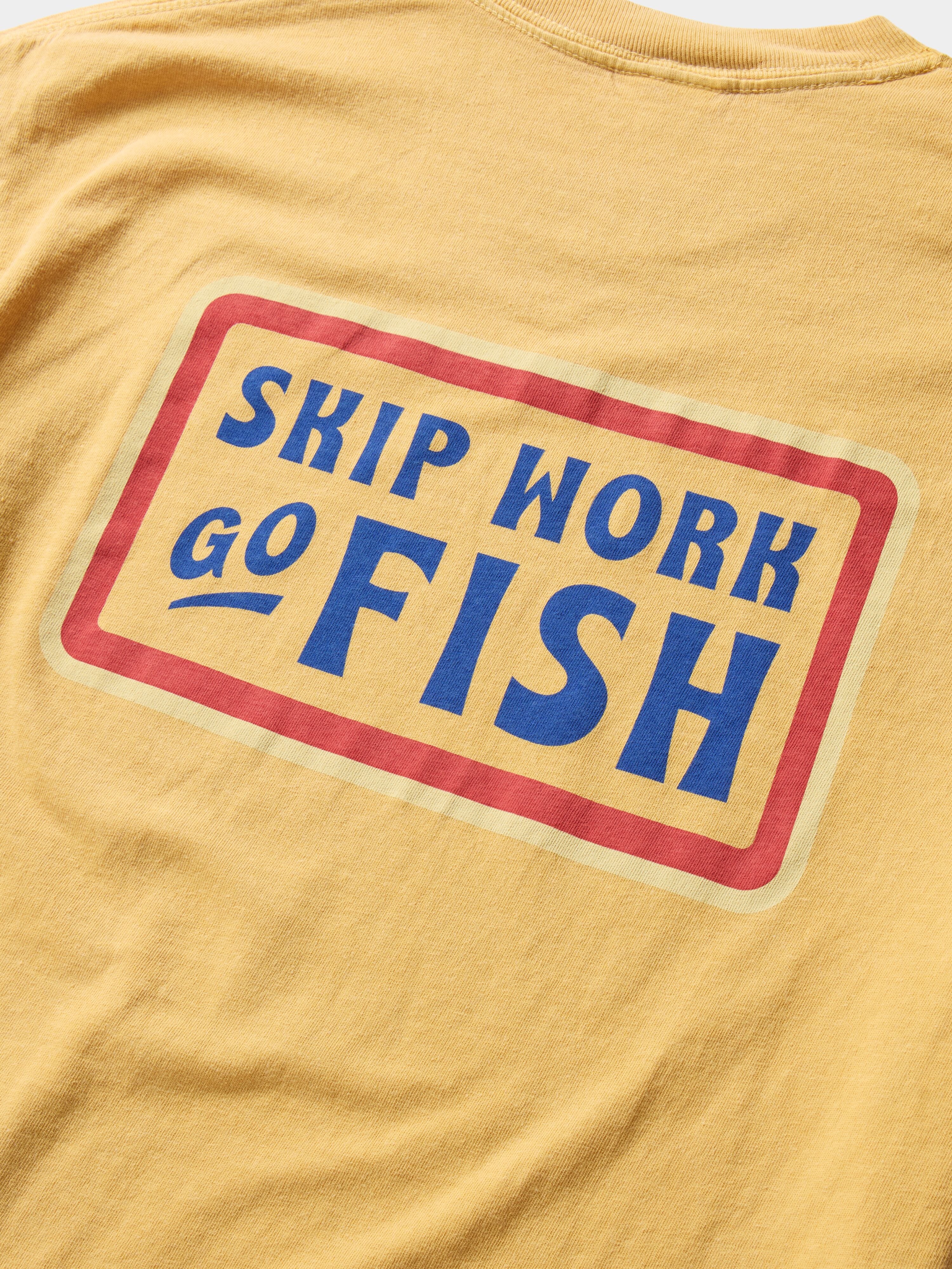 Skip Work Tee - Mustard